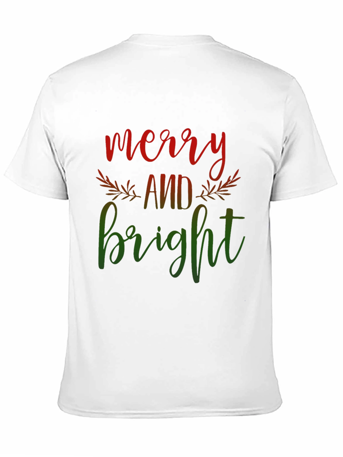 Merry and Bright Graphic Tee - Christmas Holiday Shirt