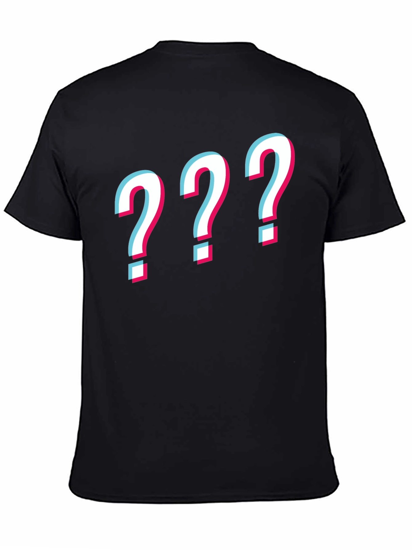 Question Mark Graphic Tee - Mens Black T-Shirt