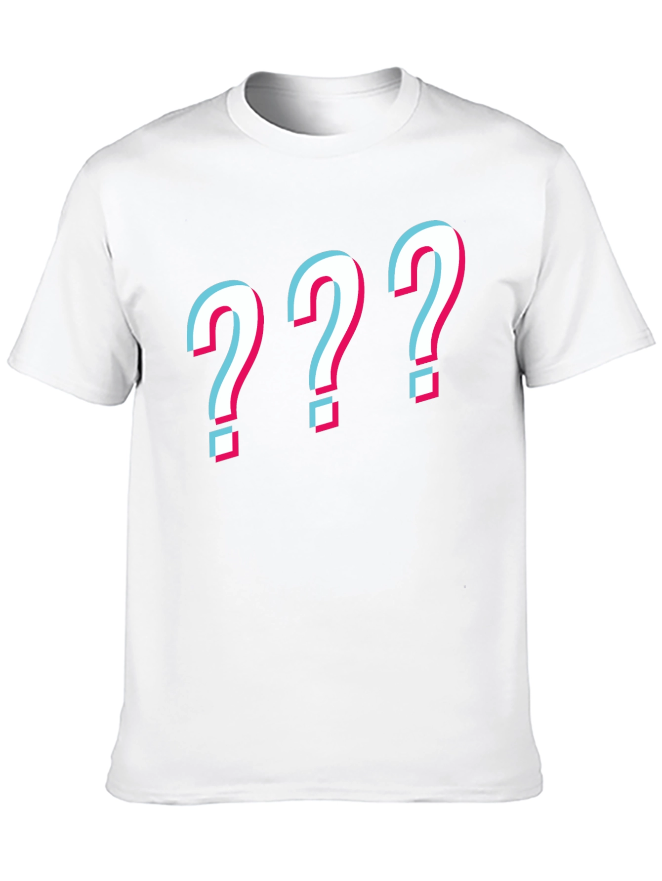 Question Mark Graphic Tee - Mens Black T-Shirt