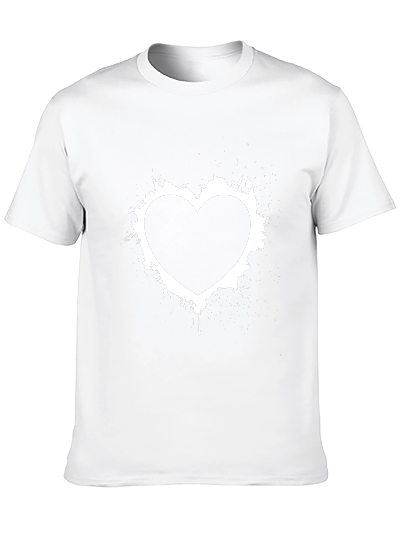 Heart Graphic Black T-Shirt - Stylish Casual Wear