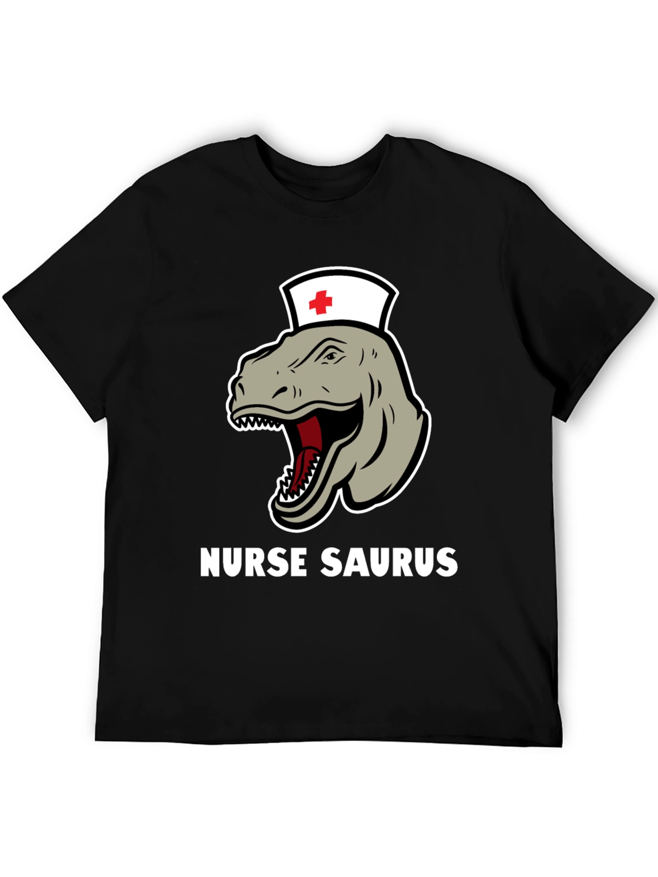 Nurse Saurus T-Shirt - Funny Dinosaur RN Tee