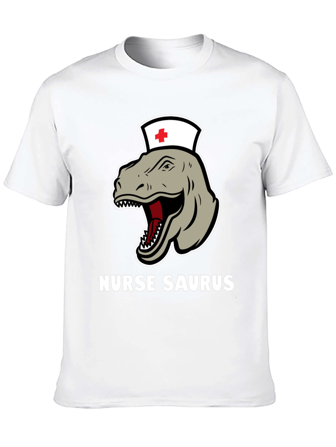 Nurse Saurus T-Shirt - Funny Dinosaur RN Tee