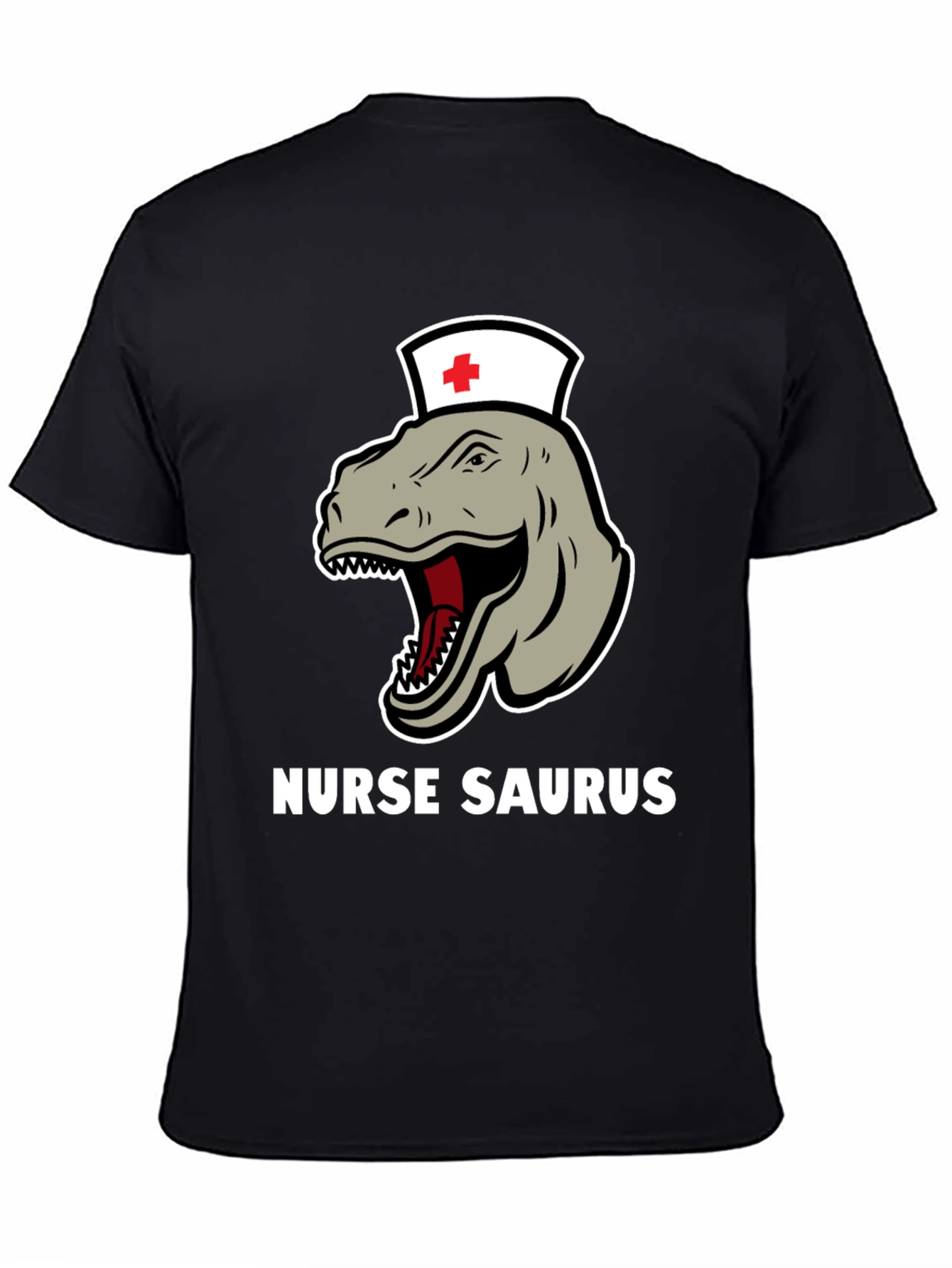 Nurse Saurus T-Shirt - Funny Dinosaur RN Tee