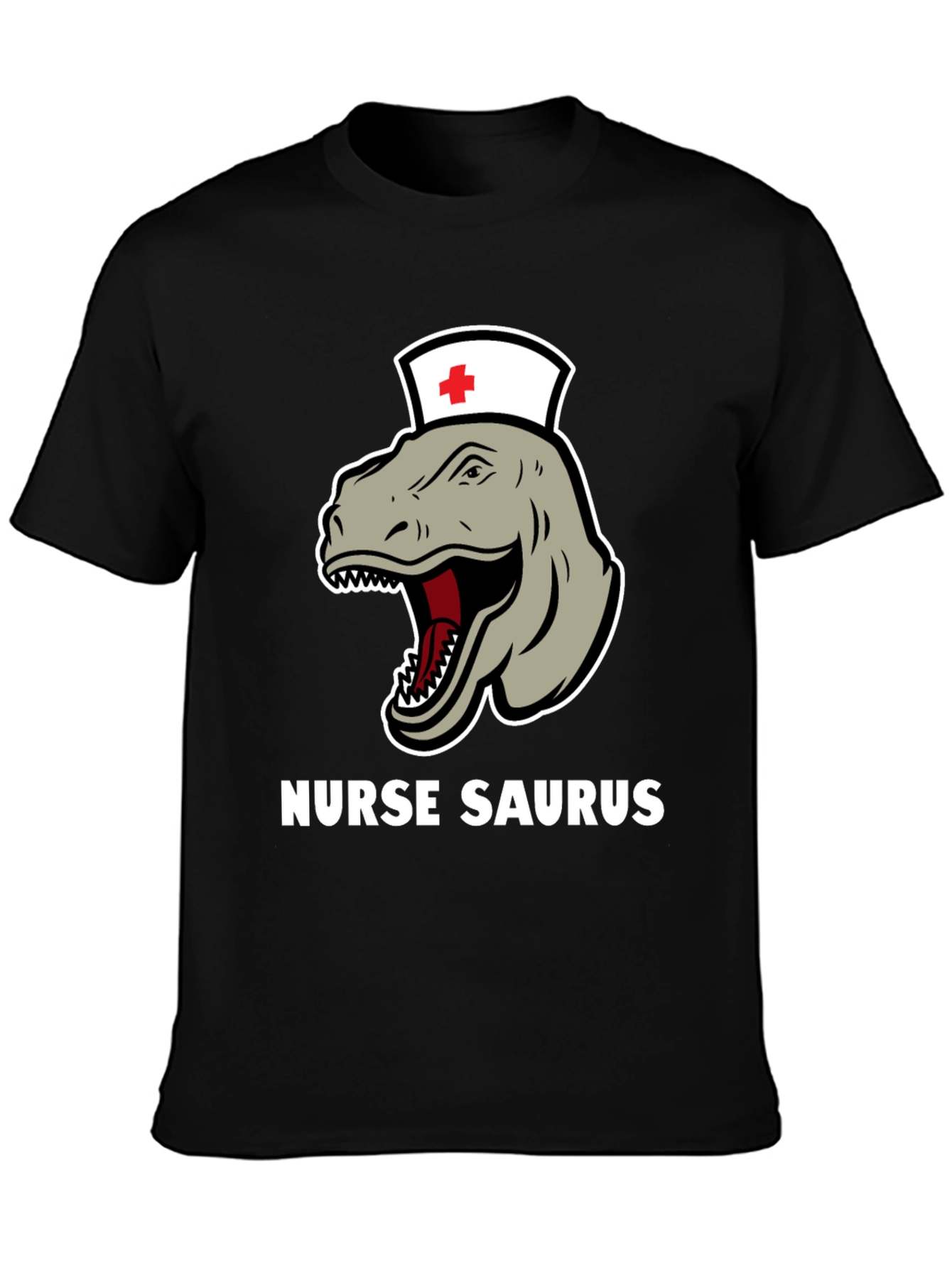 Nurse Saurus T-Shirt - Funny Dinosaur RN Tee
