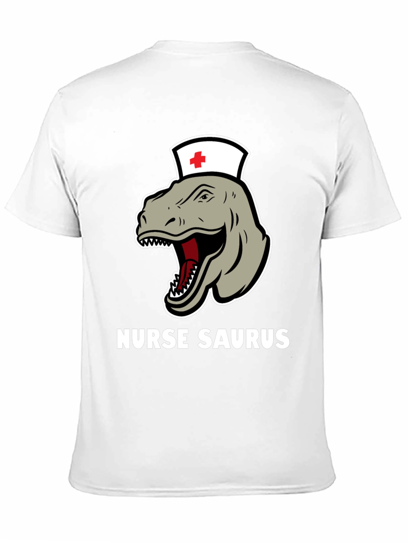 Nurse Saurus T-Shirt - Funny Dinosaur RN Tee