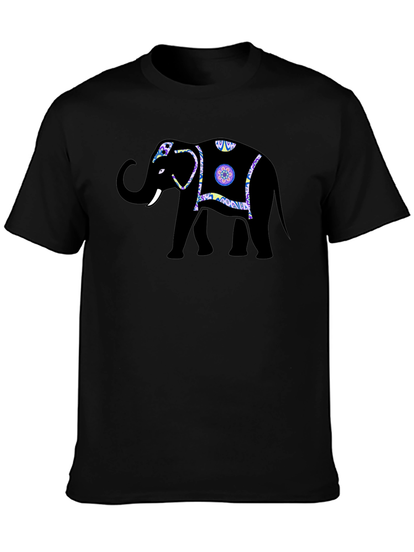 Elephant Graphic Tee - Stylish Black T-Shirt