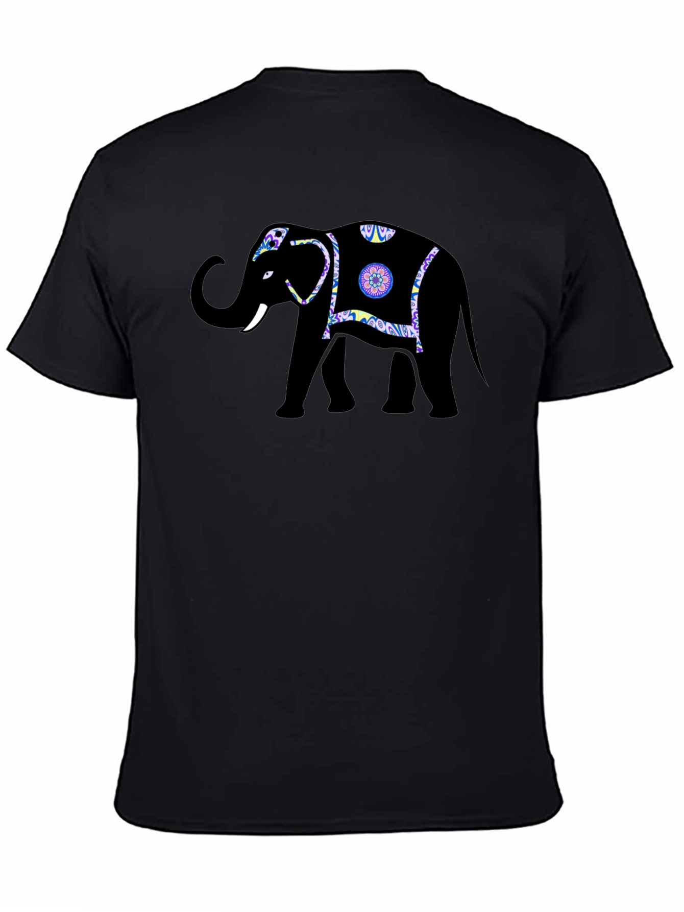 Elephant Graphic Tee - Stylish Black T-Shirt