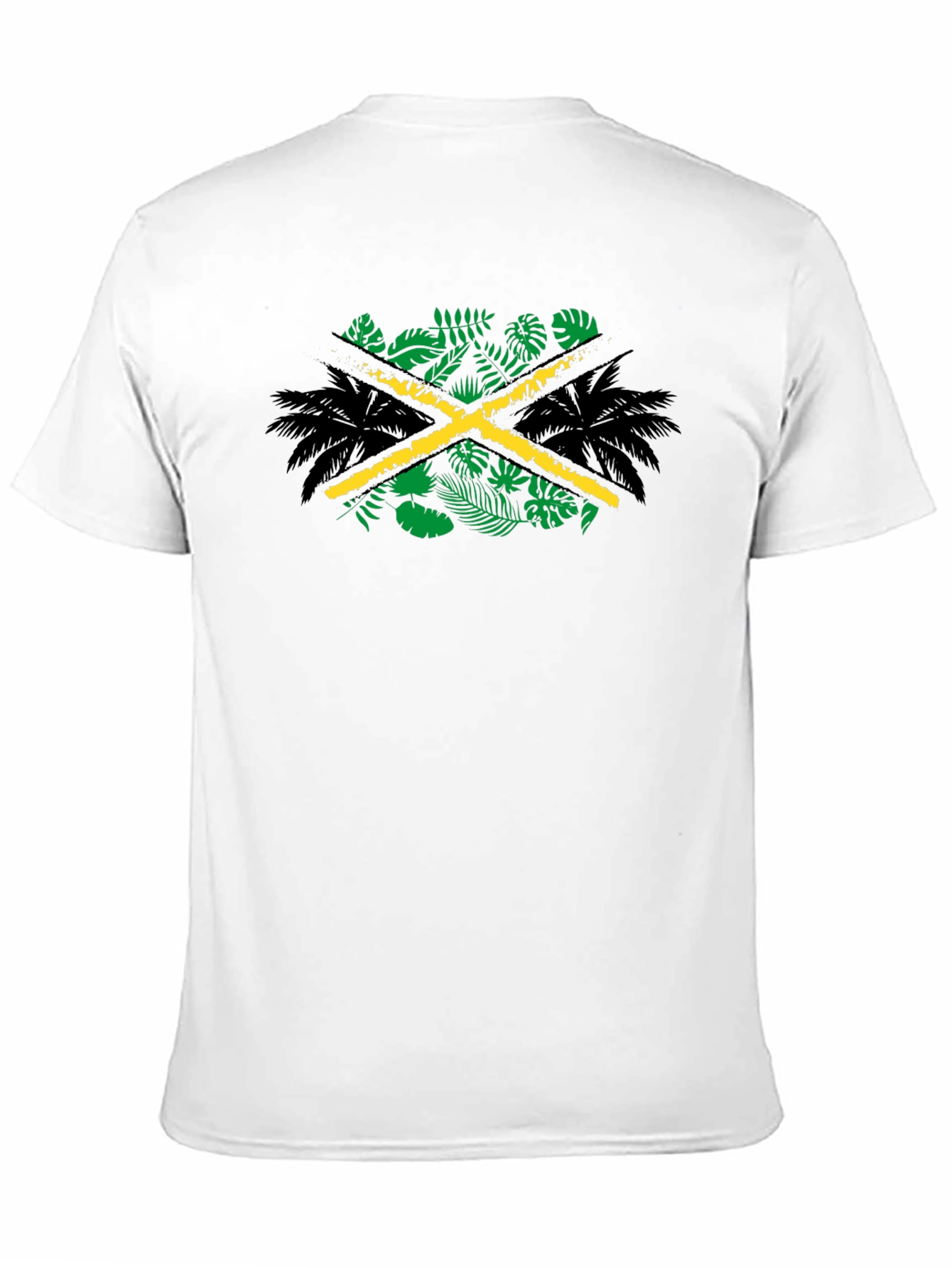Jamaica Flag Palm Tree Graphic Tee