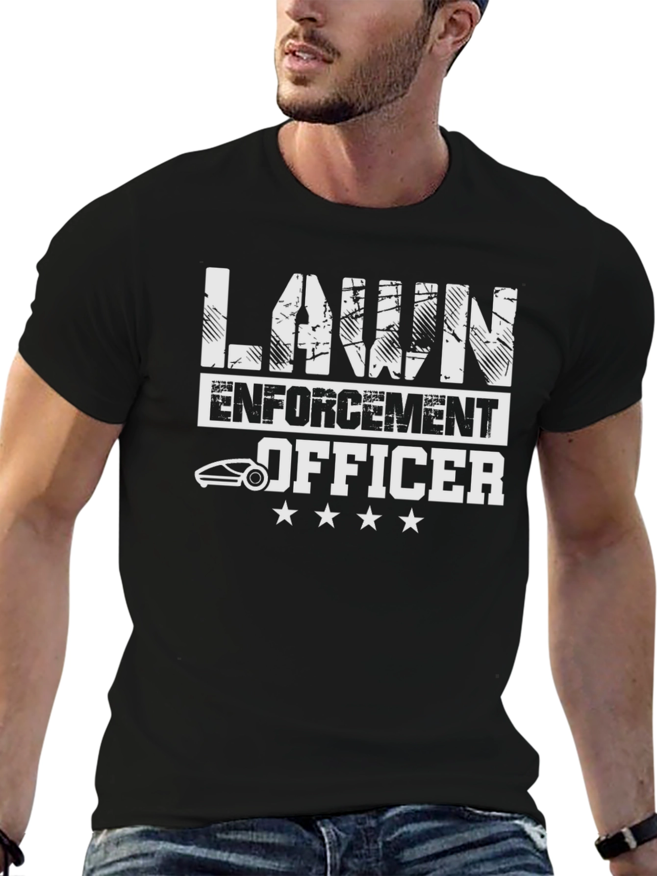 Lawn Enforcement Officer Graphic T-Shirt
