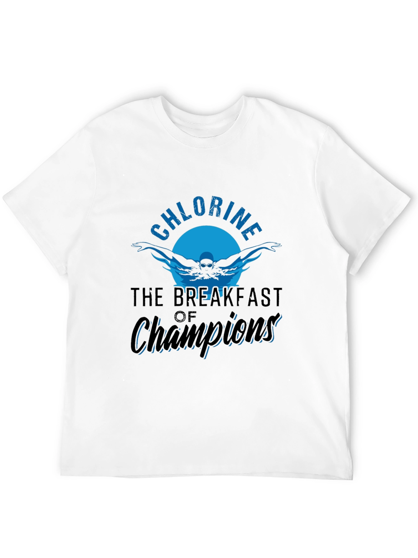 Chlorine Breakfast of Champions Black T-Shirt