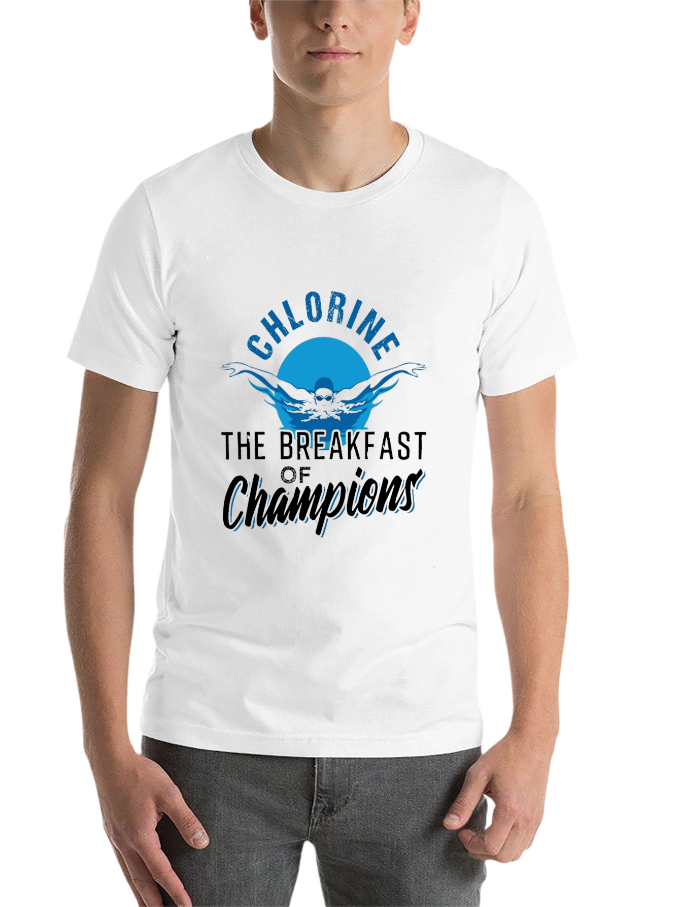 Chlorine Breakfast of Champions Black T-Shirt