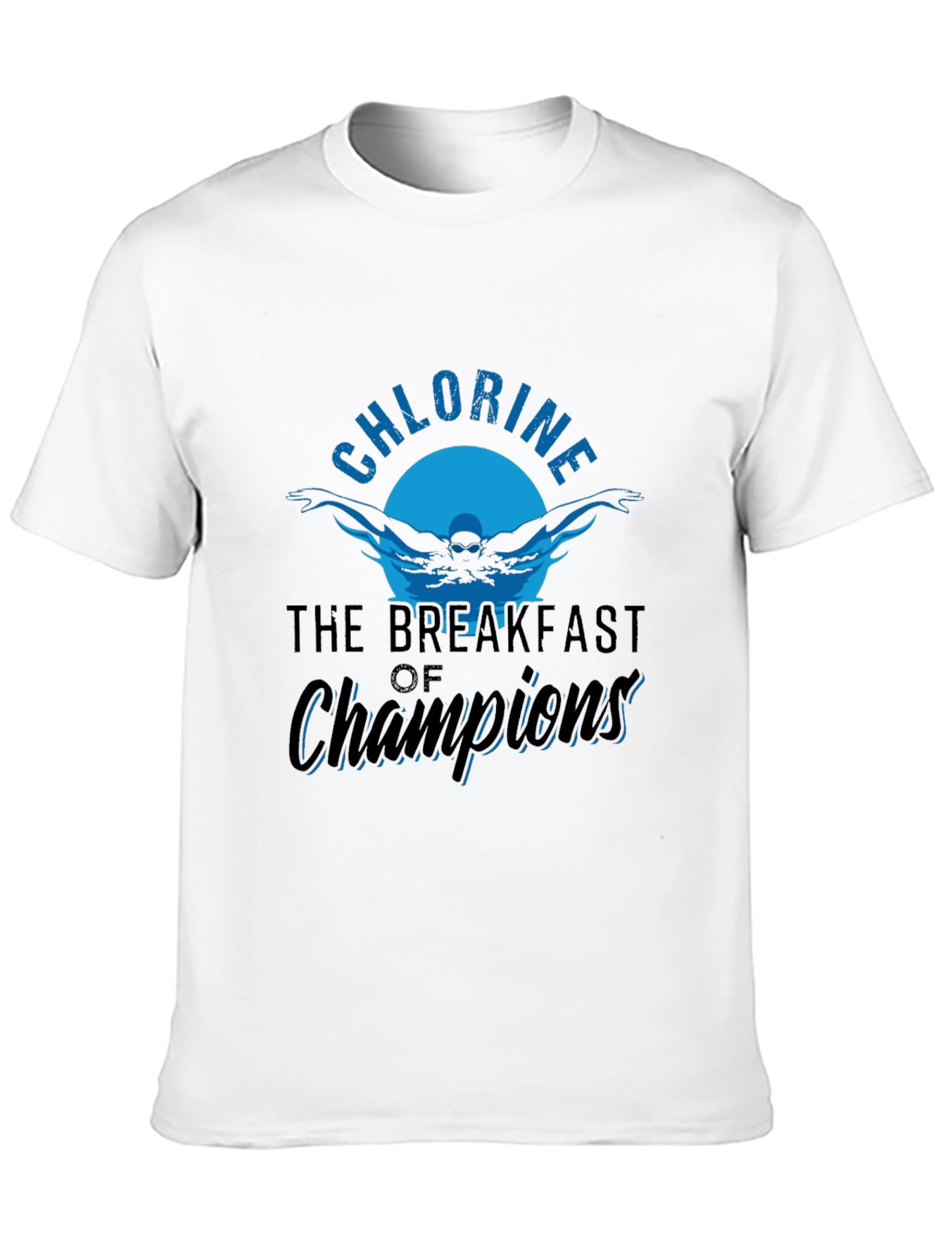 Chlorine Breakfast of Champions Black T-Shirt