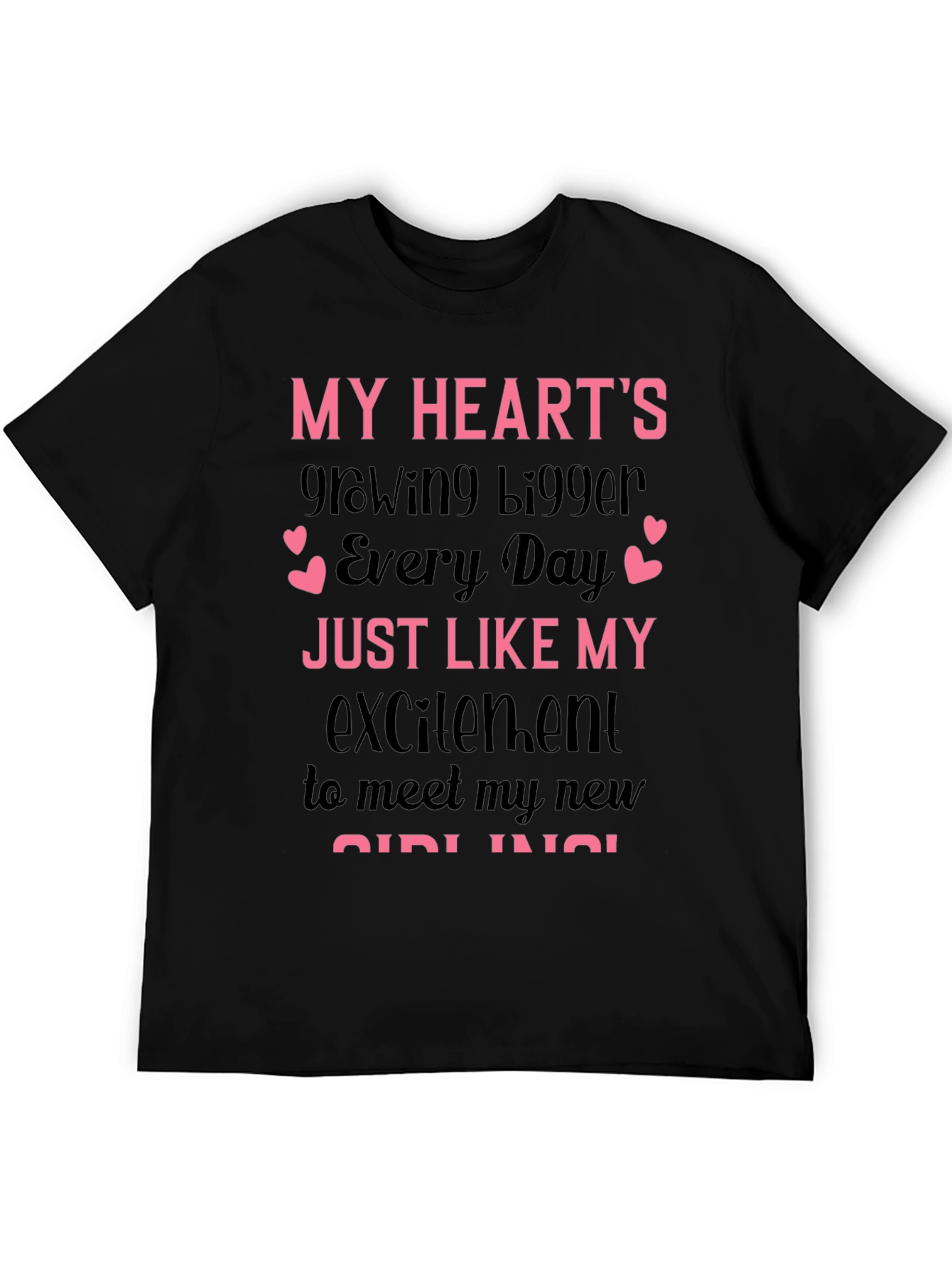 Hearts Growing Bigger New Girl T-Shirt