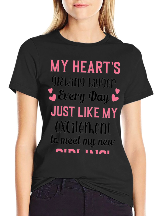 Hearts Growing Bigger New Girl T-Shirt