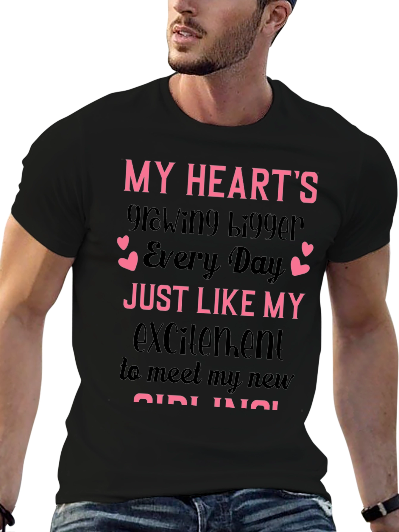Hearts Growing Bigger New Girl T-Shirt