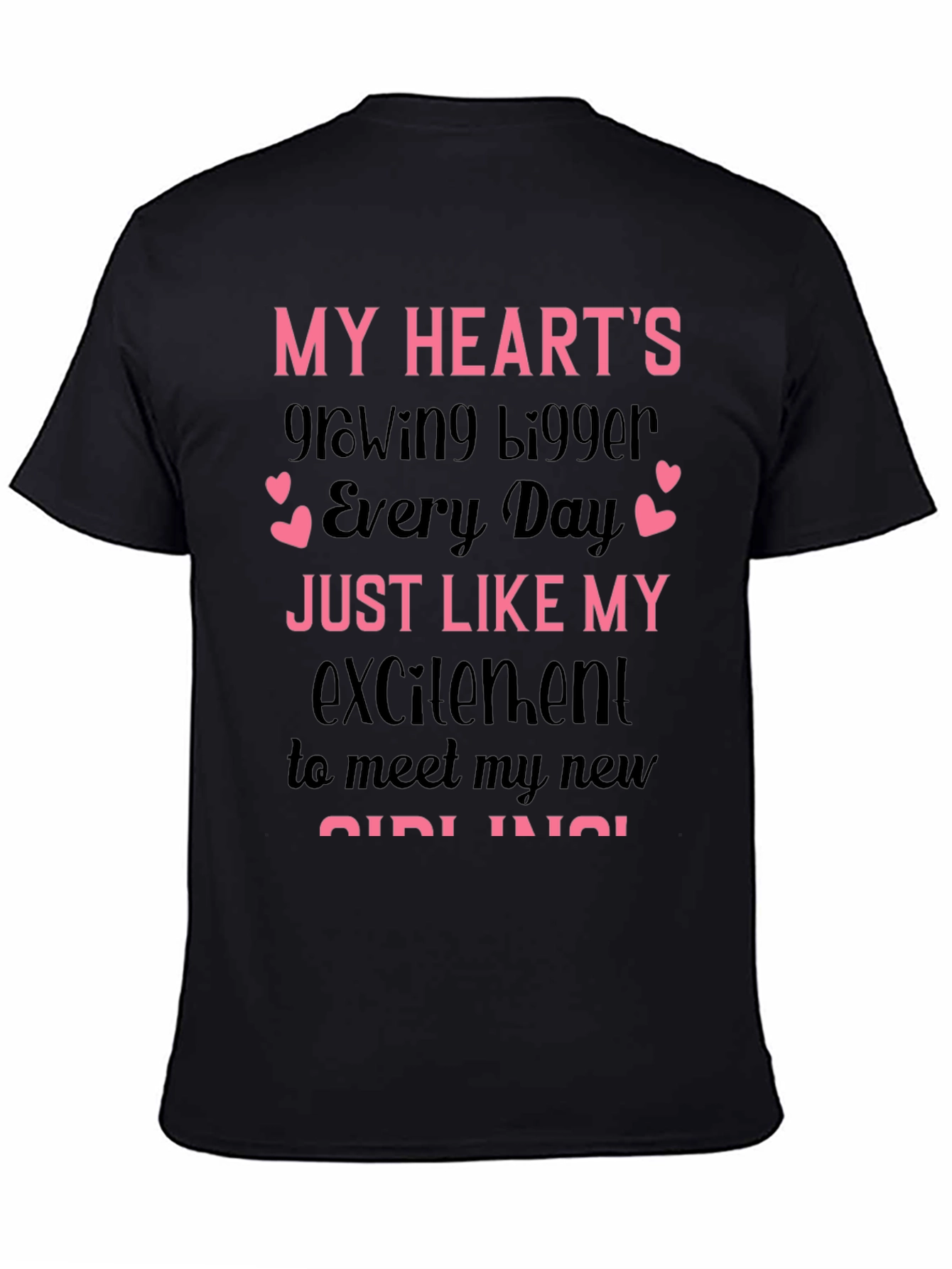Hearts Growing Bigger New Girl T-Shirt