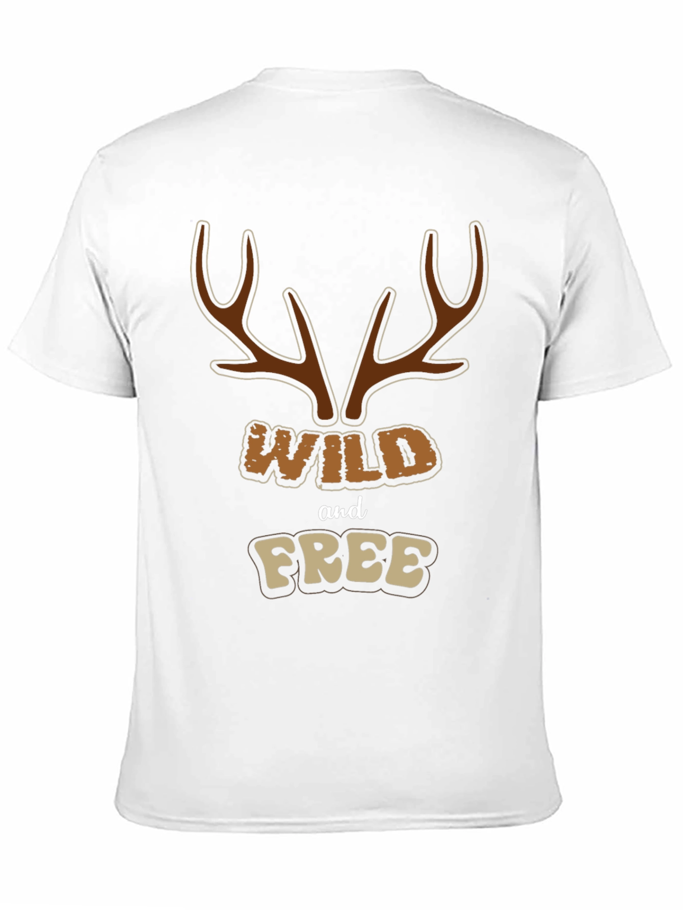 Wild and Free Graphic Tee - Black Cotton Blend