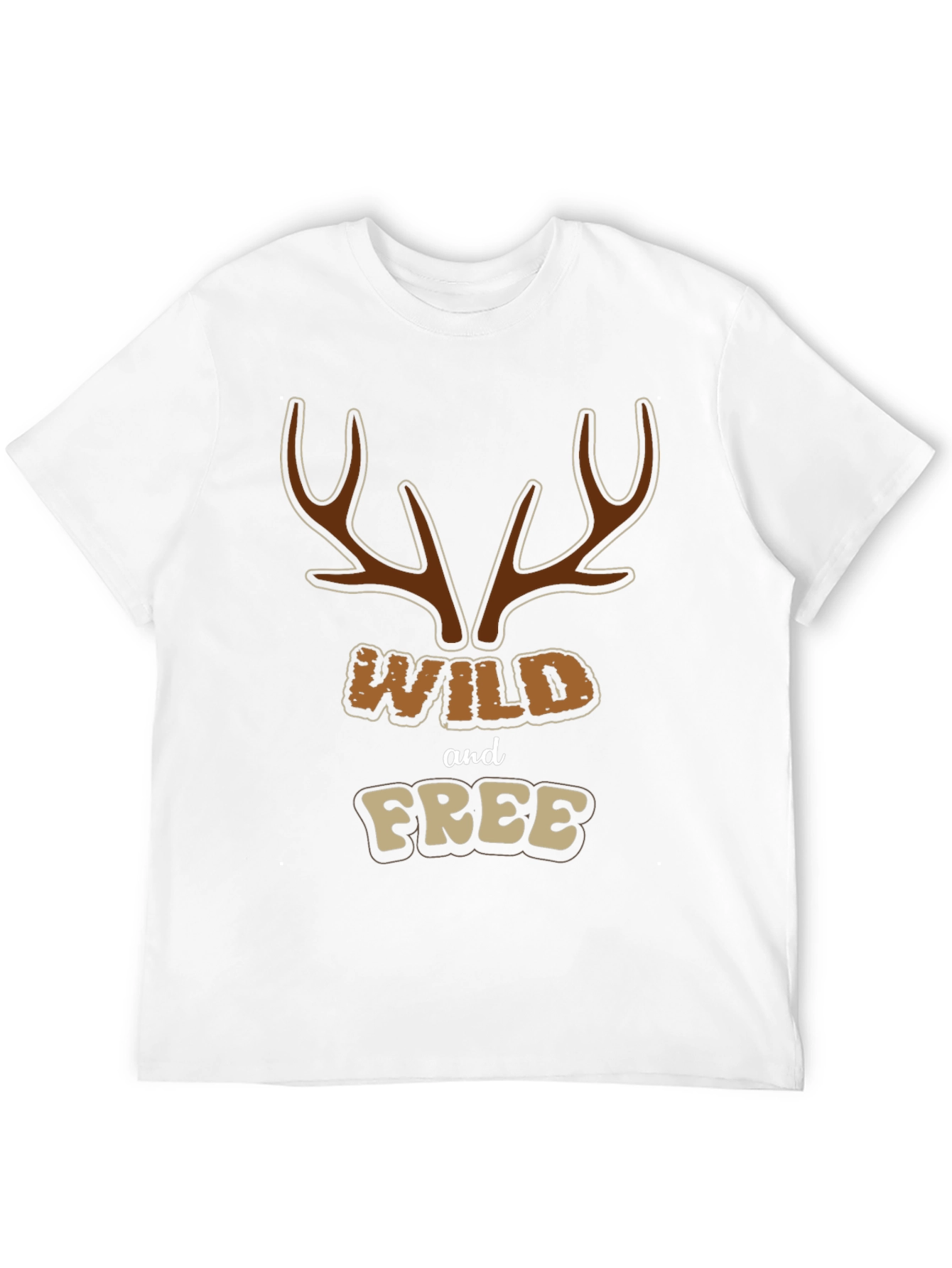 Wild and Free Graphic Tee - Black Cotton Blend