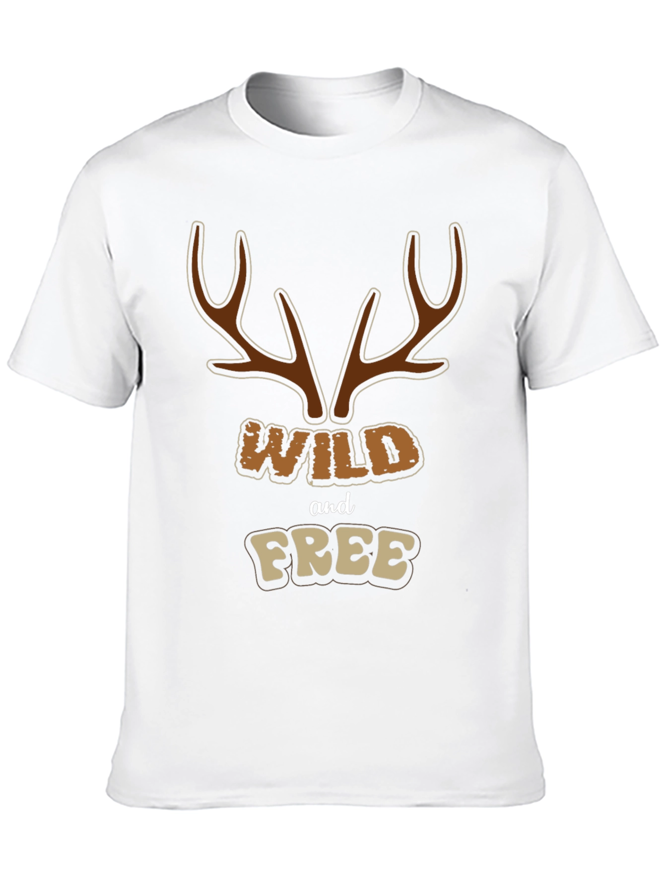 Wild and Free Graphic Tee - Black Cotton Blend