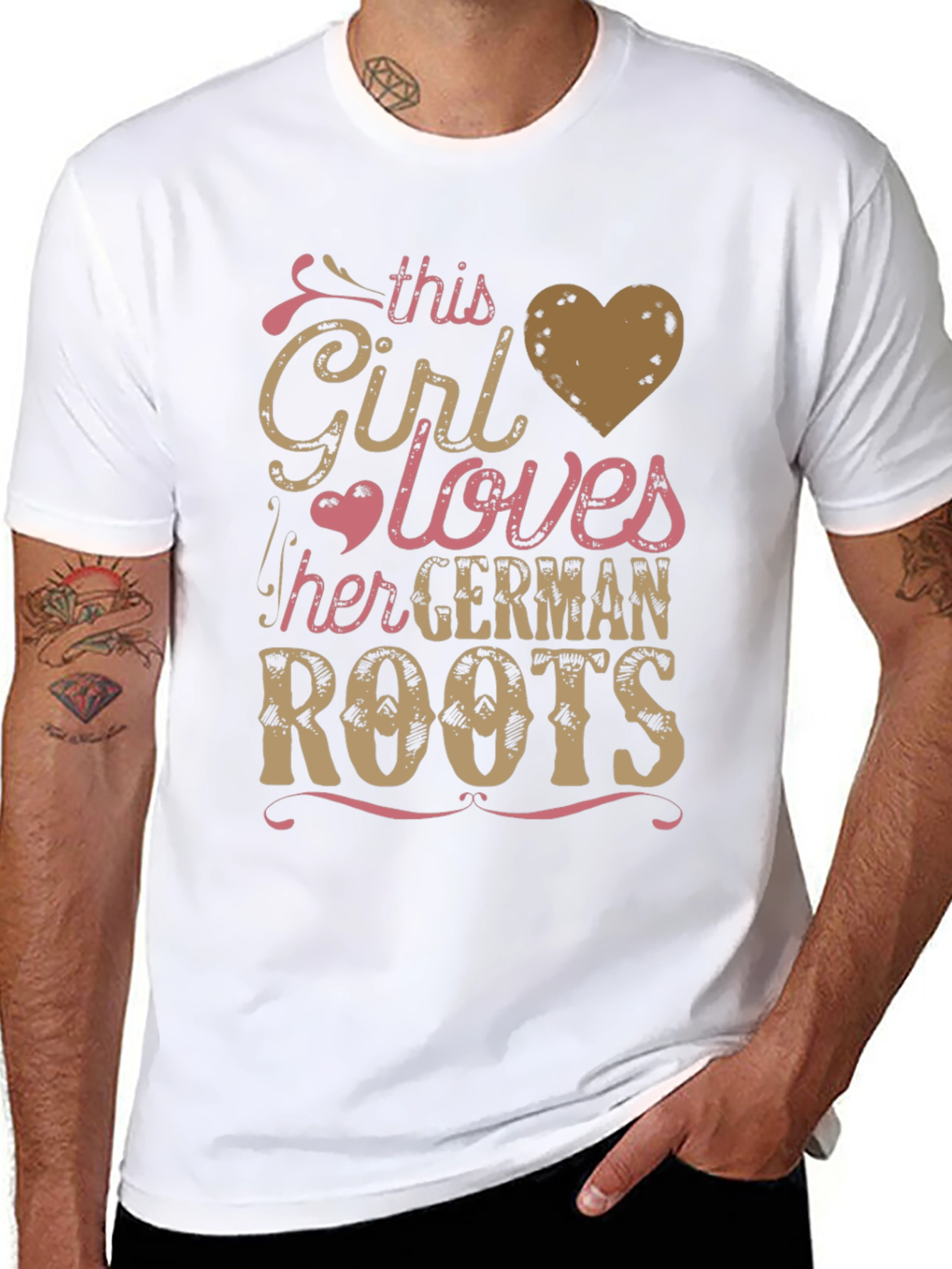 German Roots Girls T-Shirt - Black