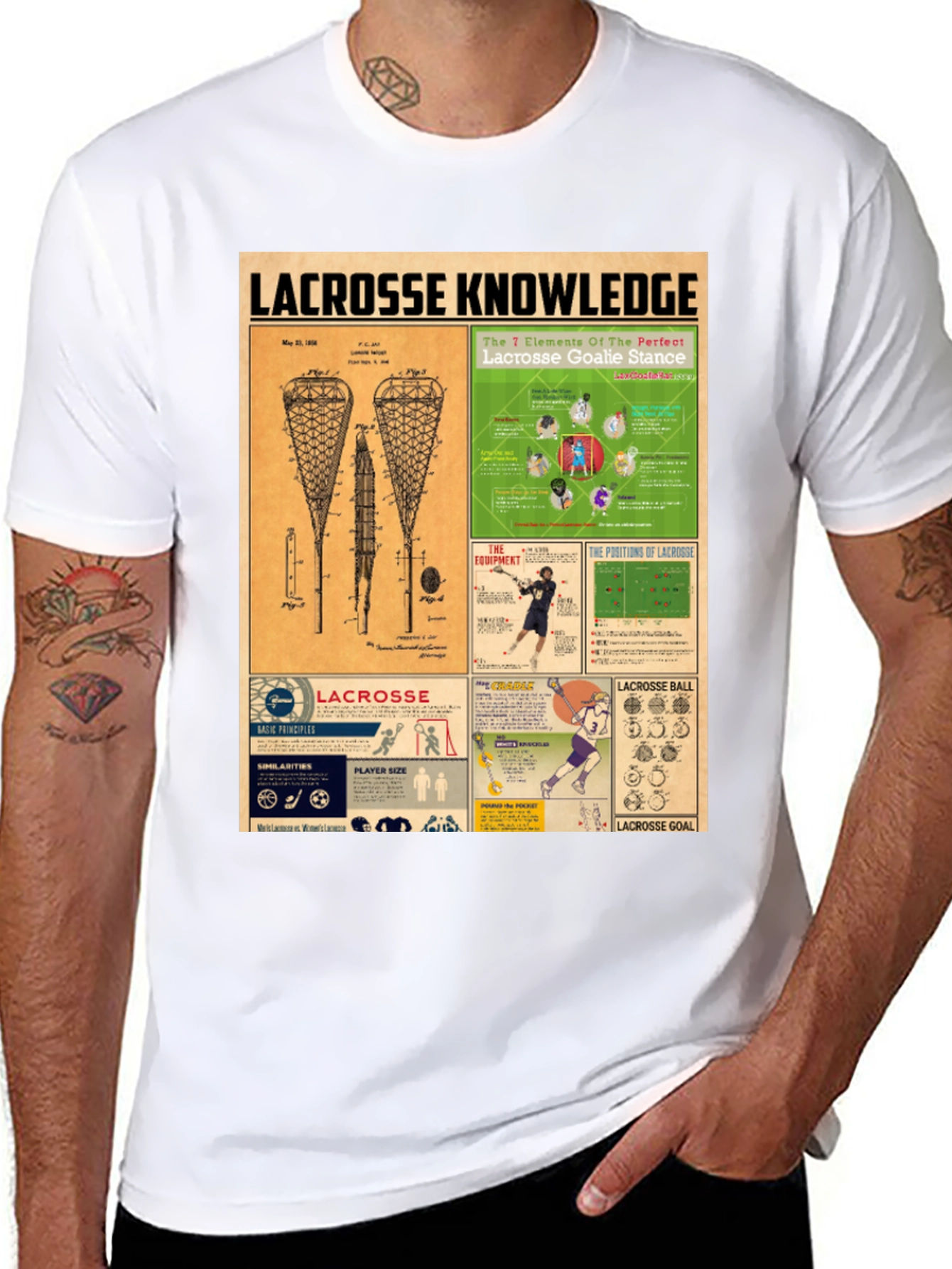 Lacrosse Knowledge Graphic Tee