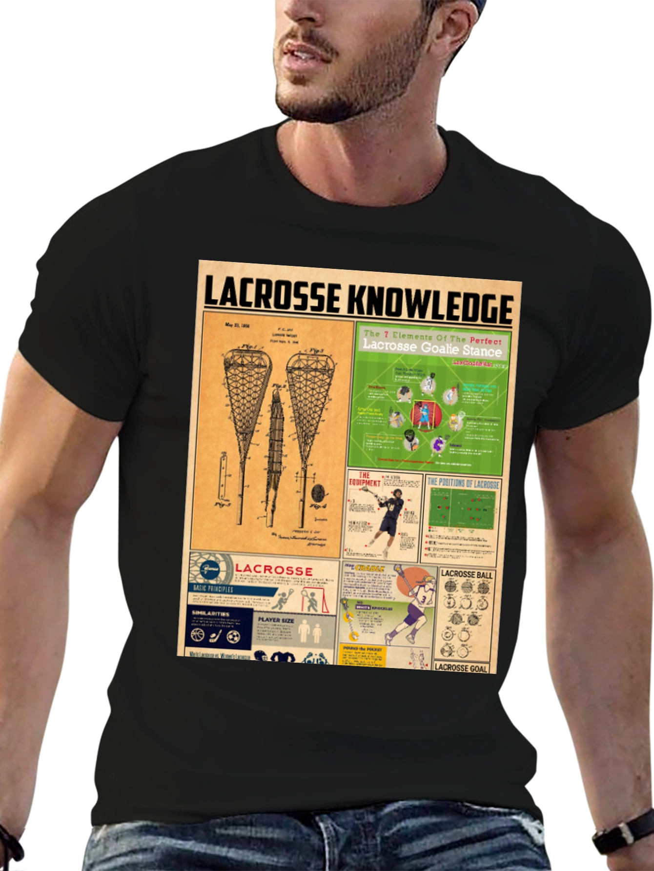 Lacrosse Knowledge Graphic Tee