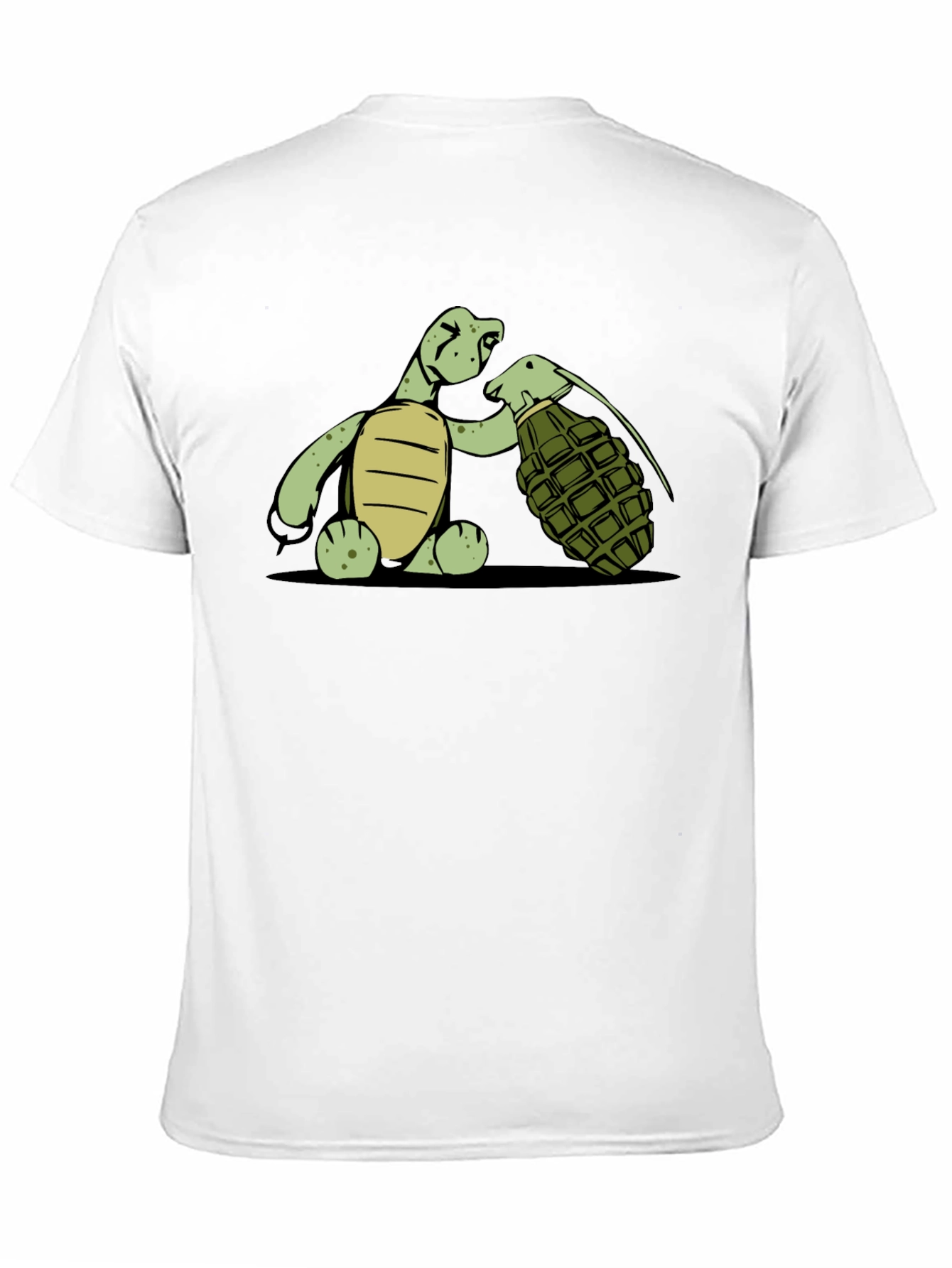 Turtle With Grenade Graphic T-Shirt