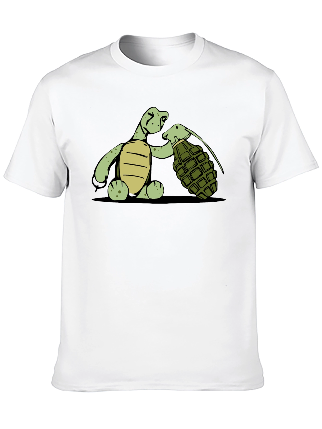 Turtle With Grenade Graphic T-Shirt