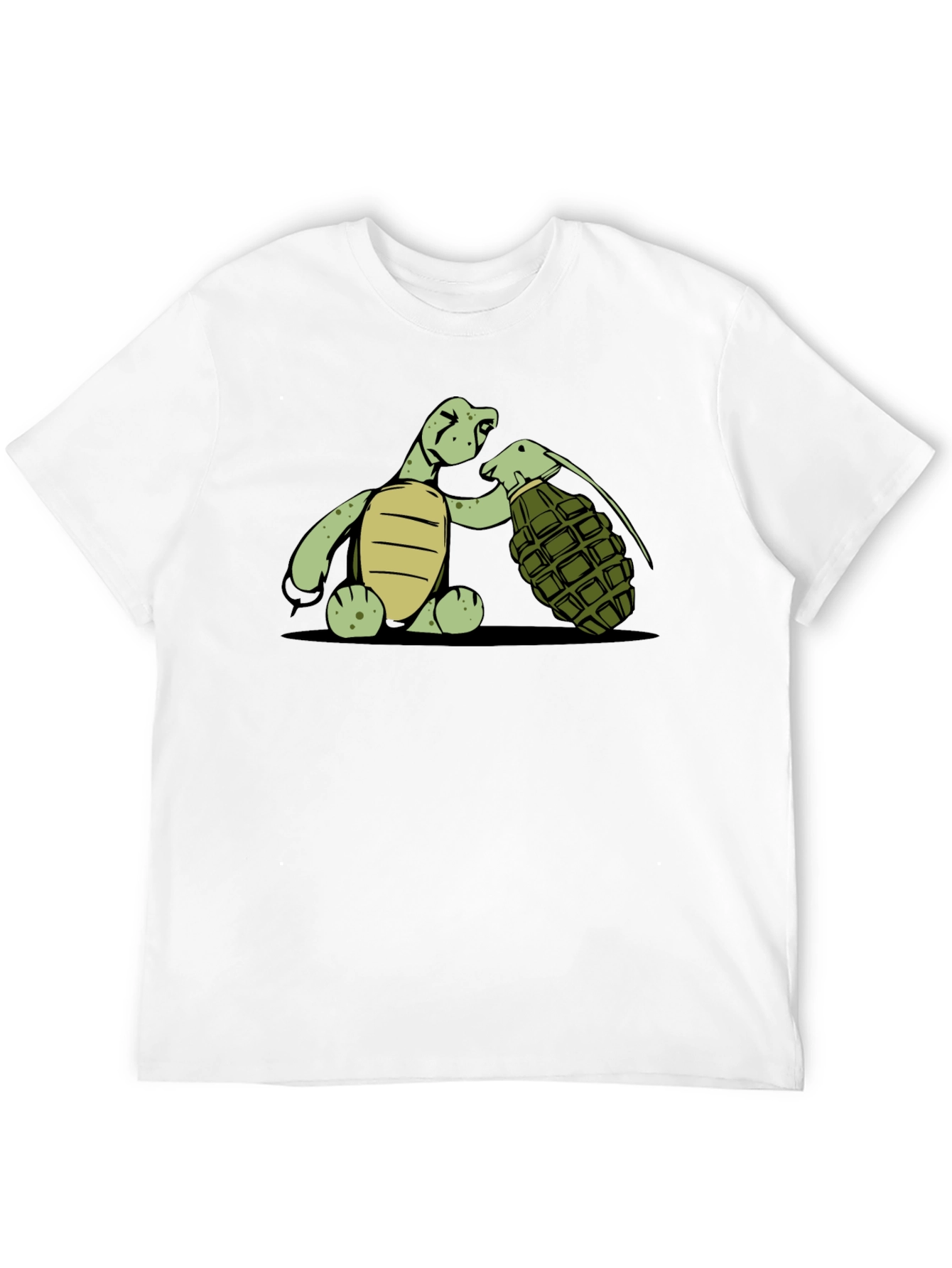 Turtle With Grenade Graphic T-Shirt