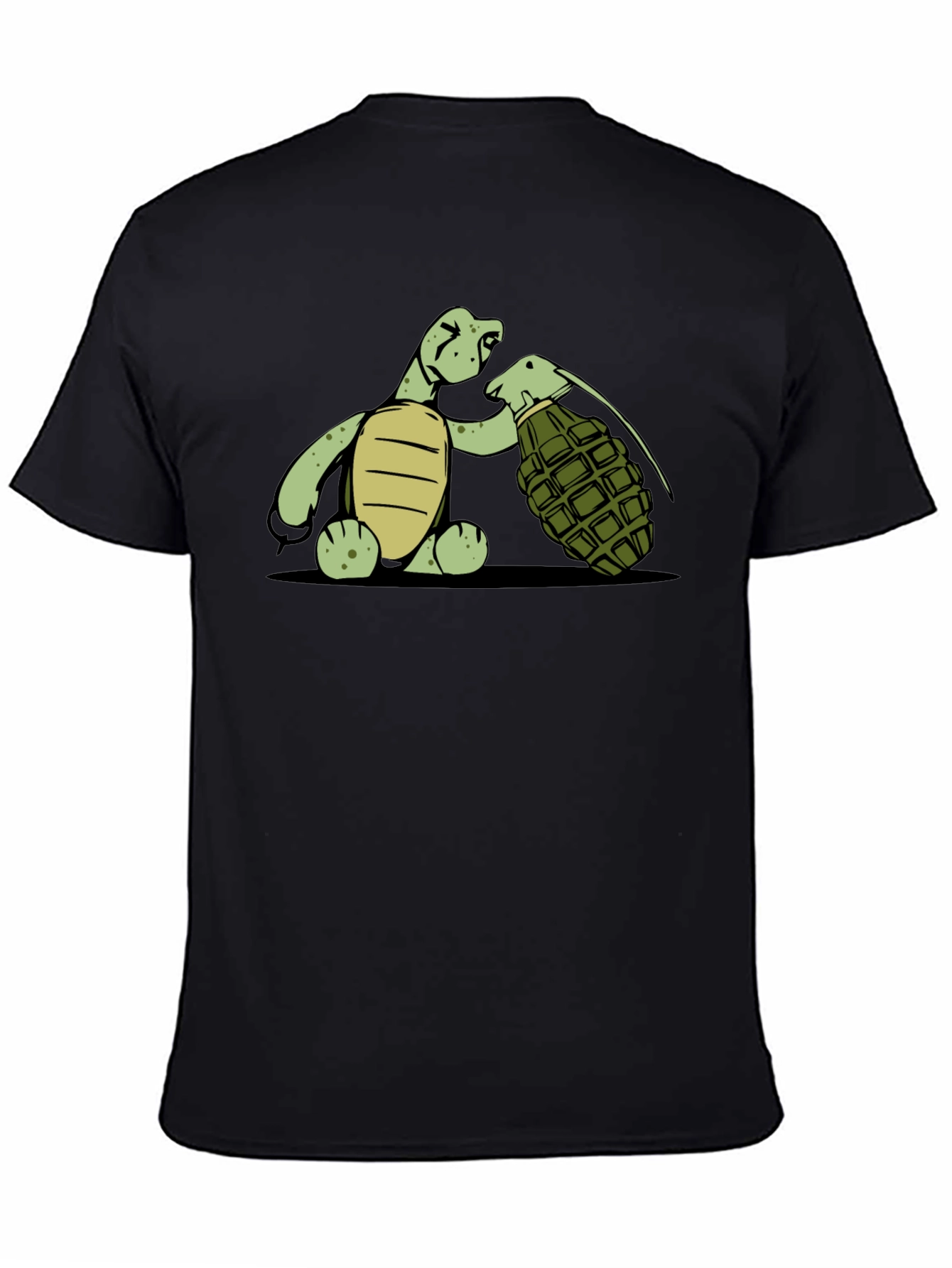 Turtle With Grenade Graphic T-Shirt