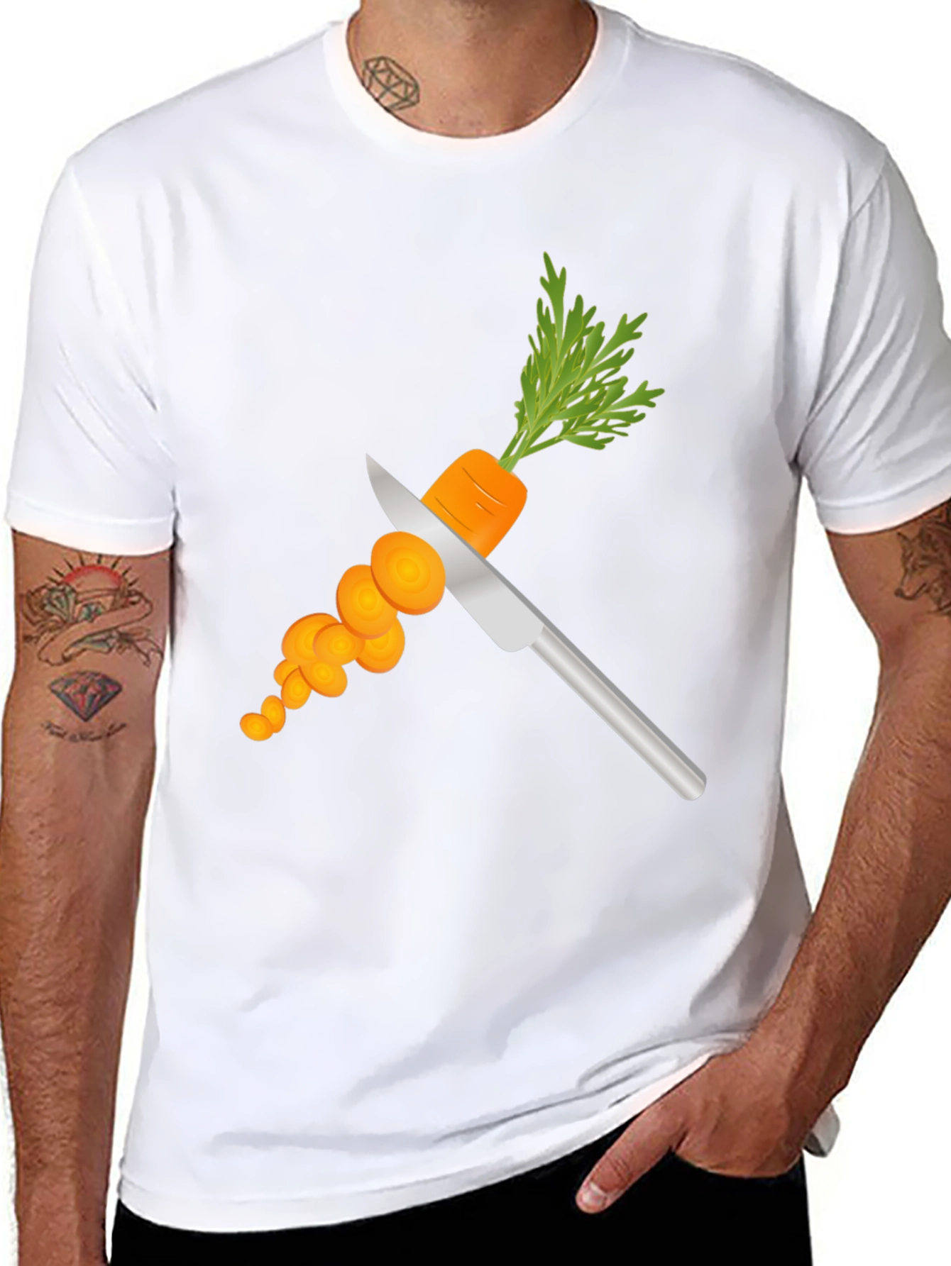 Whimsical Carrot Cut T-Shirt - Unique Graphic Tee