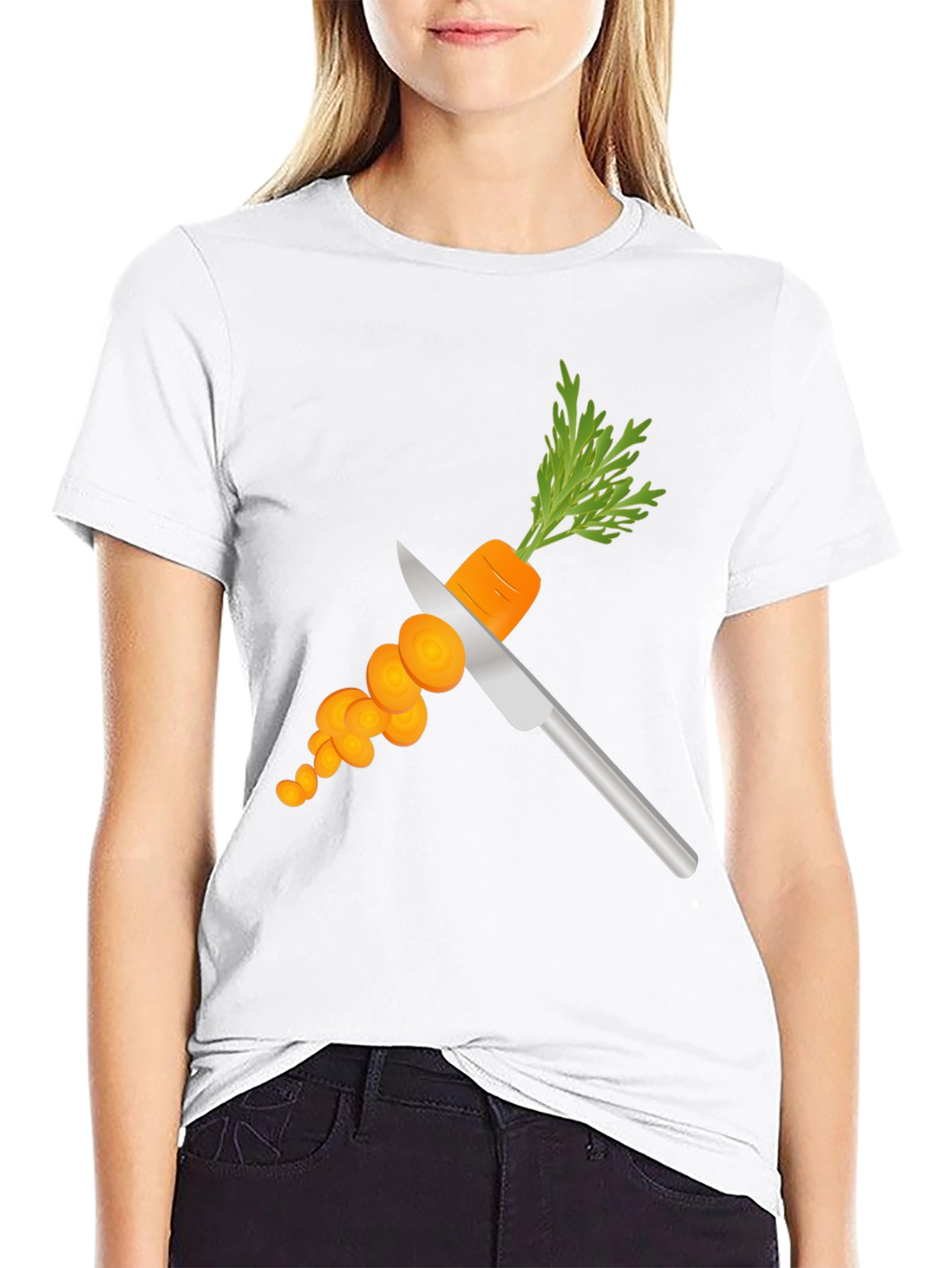 Whimsical Carrot Cut T-Shirt - Unique Graphic Tee