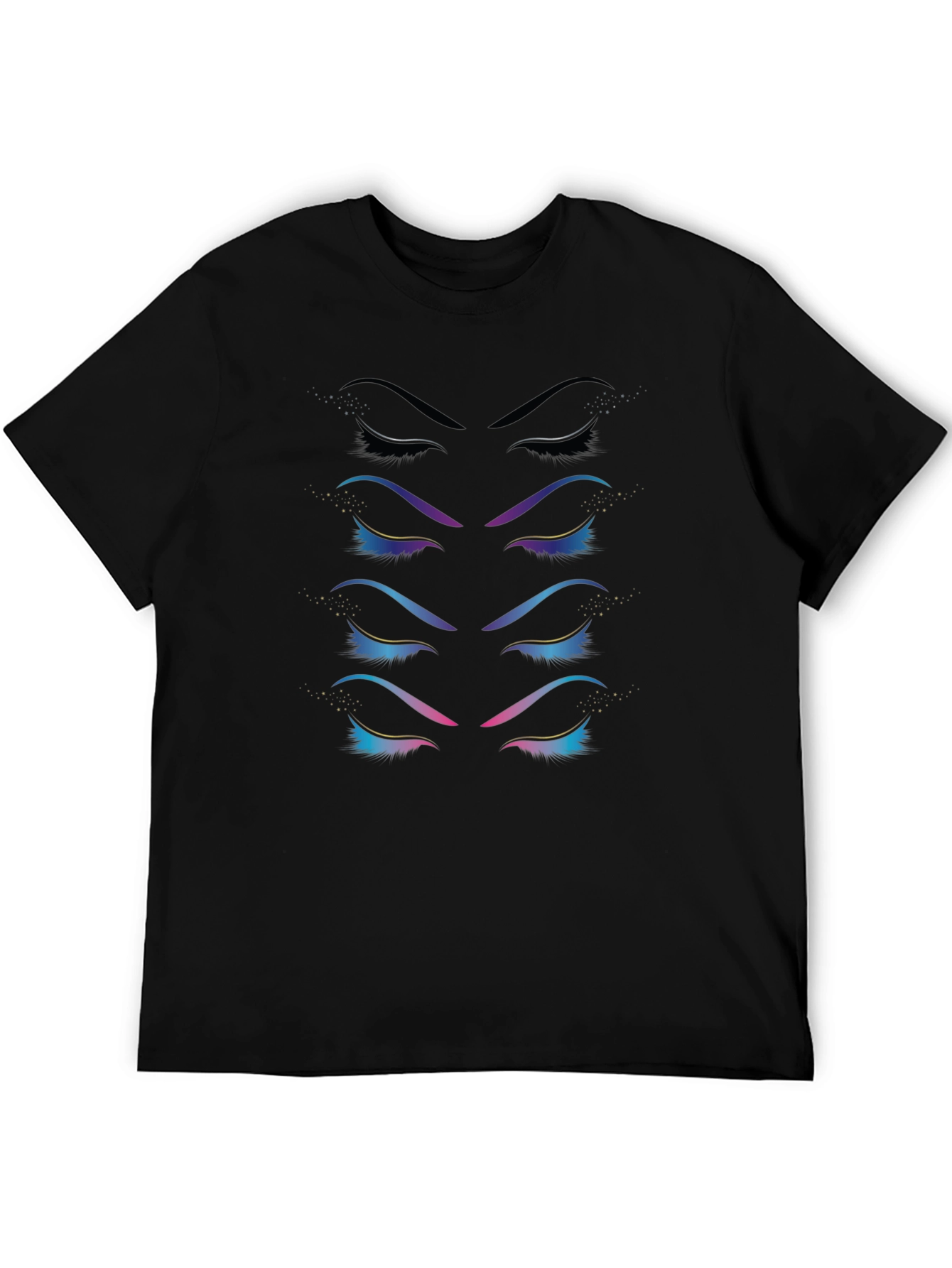 Eyes Graphic Tee - Stylish Unisex Black T-Shirt