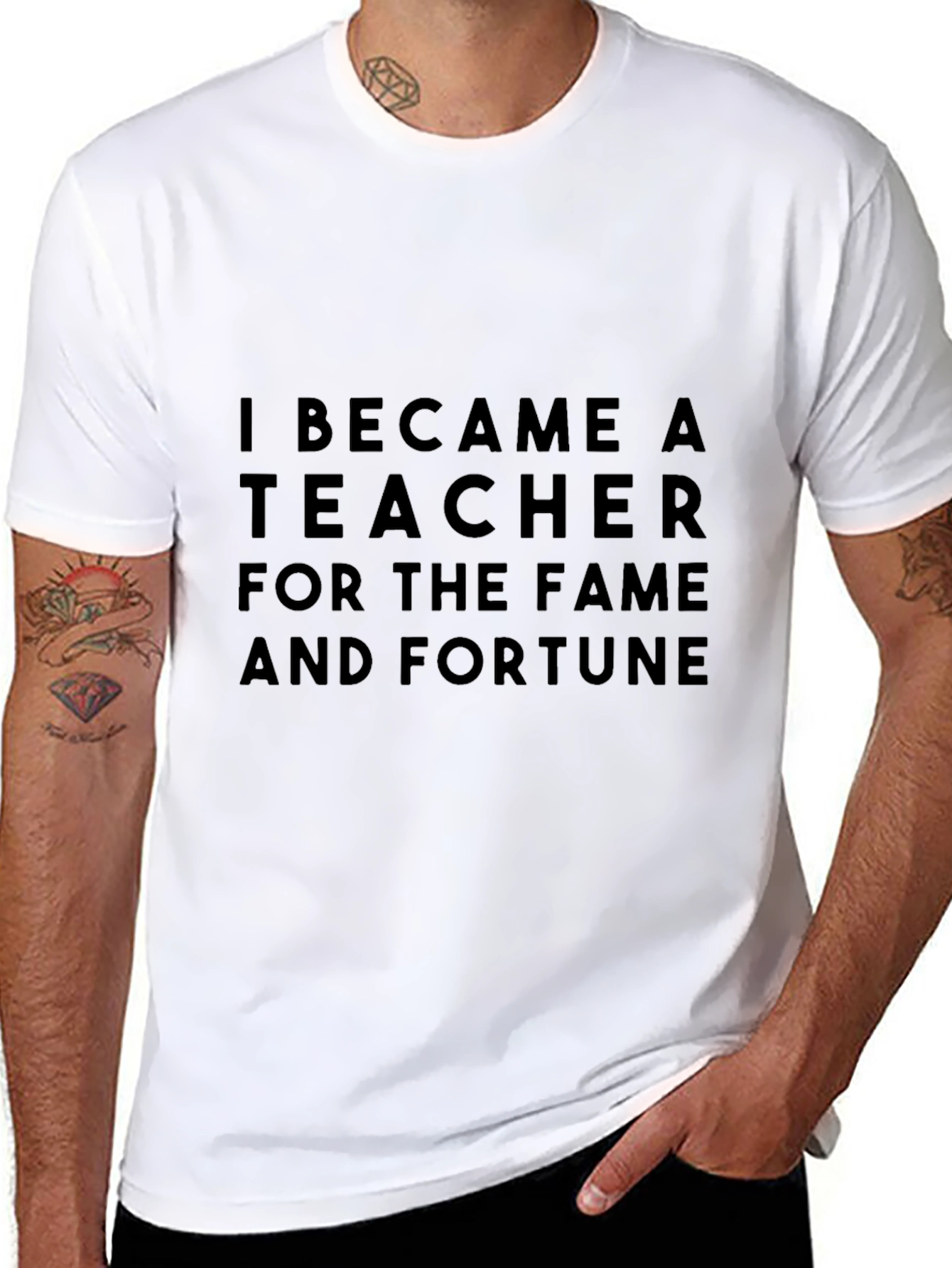 Teacher Fame & Fortune Black T-Shirt