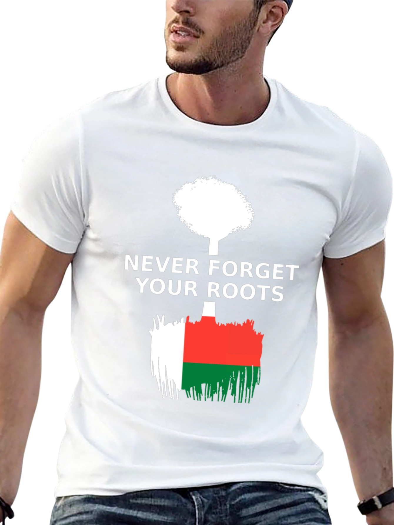 Never Forget Your Roots Madagascar Flag T-Shirt