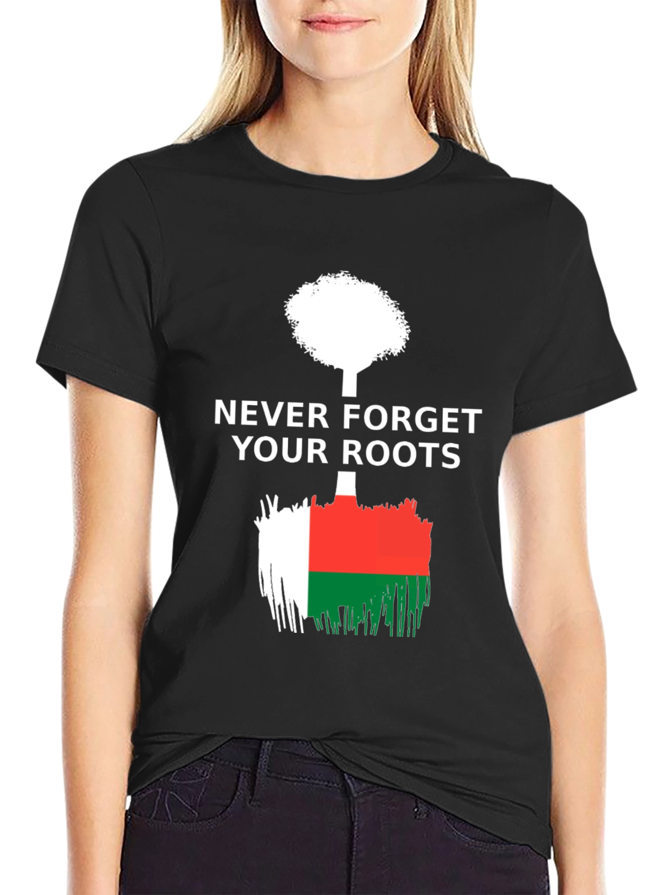 Never Forget Your Roots Madagascar Flag T-Shirt