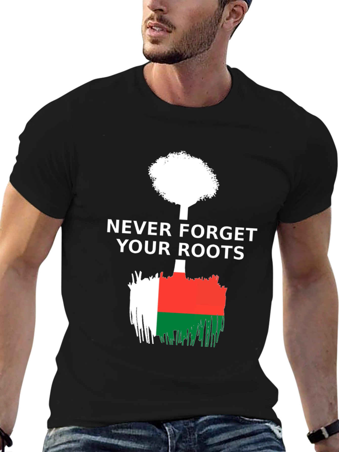 Never Forget Your Roots Madagascar Flag T-Shirt