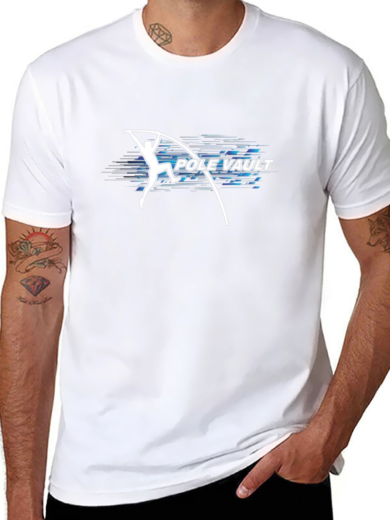 Pole Vault Graphic T-Shirt - Athletic Design