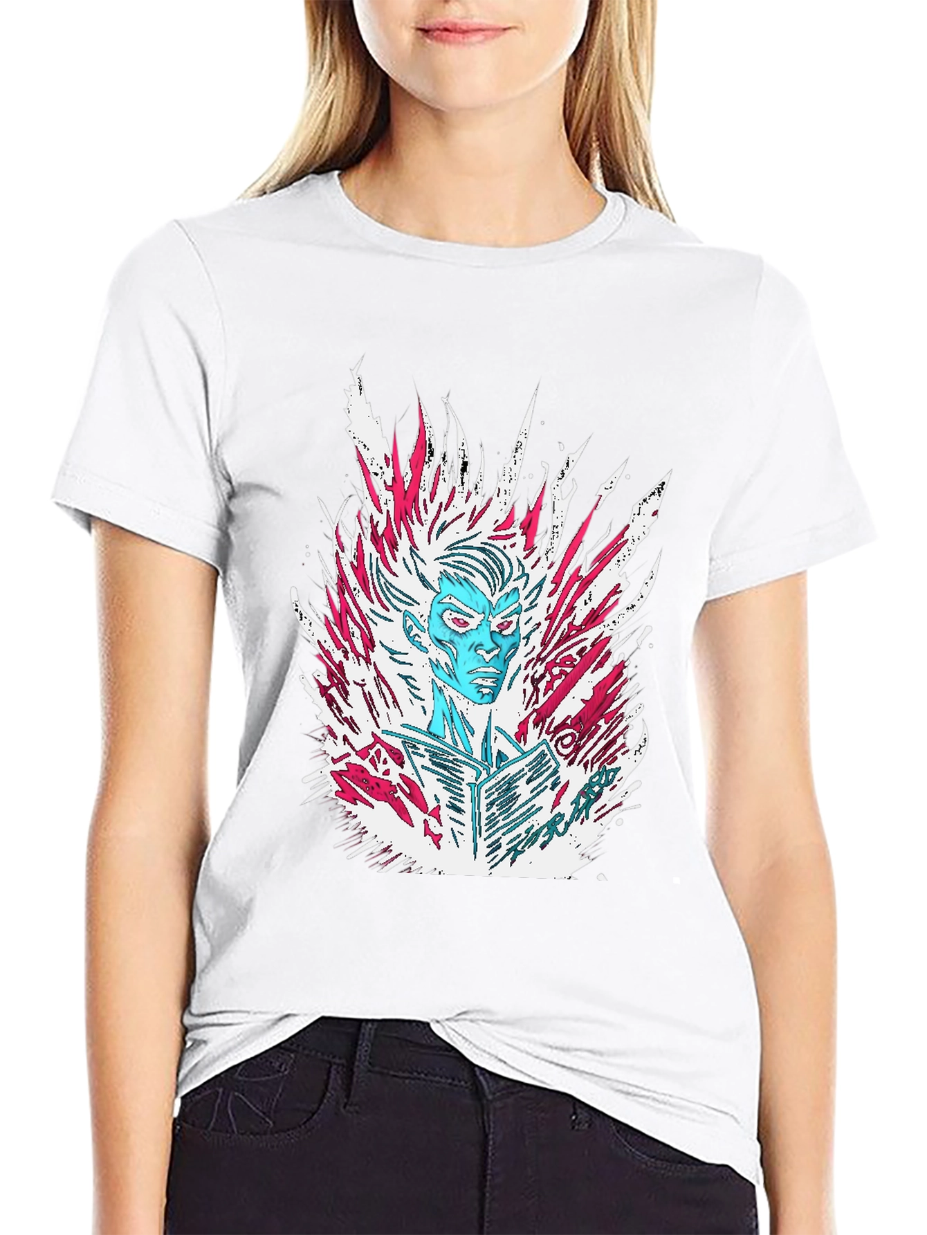 Cool Character Graphic T-Shirt - Black