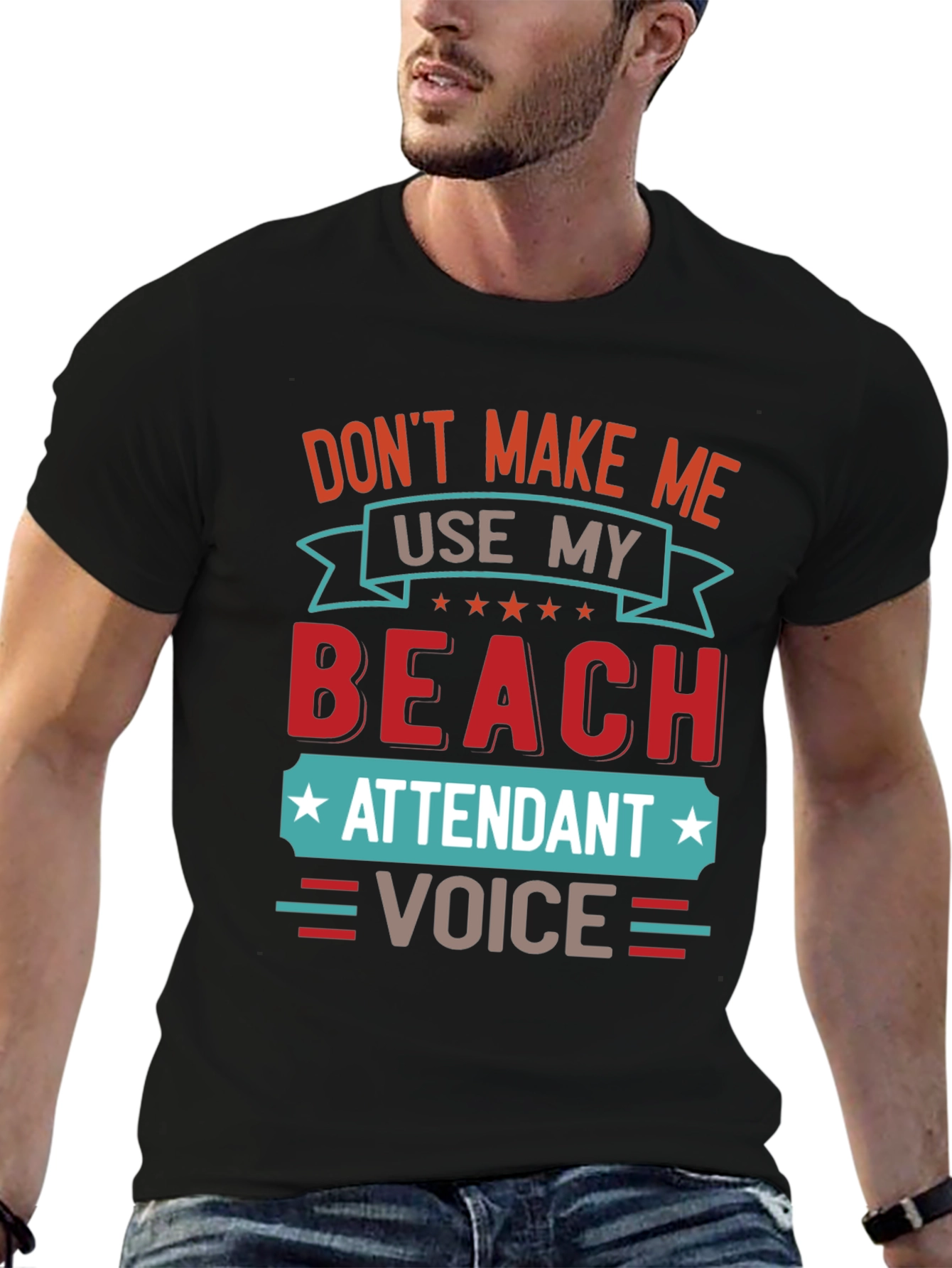 Beach Attendant Voice Funny T-Shirt