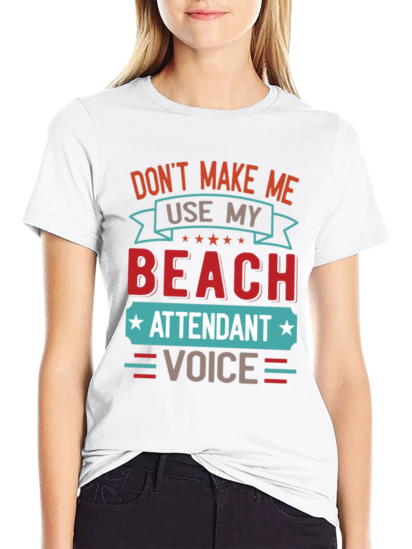 Beach Attendant Voice Funny T-Shirt