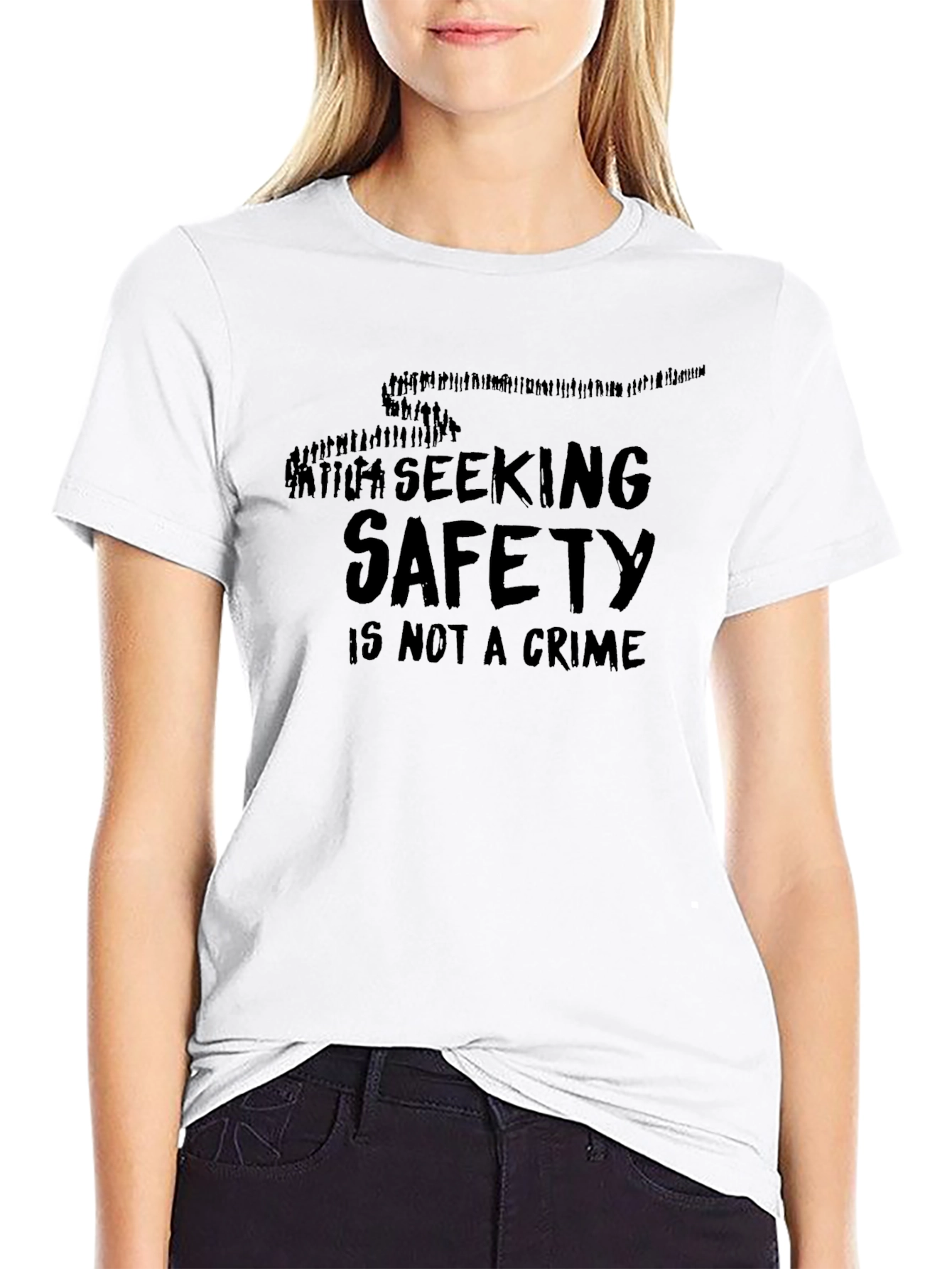 Seeking Safety Tee - Human Rights Awareness