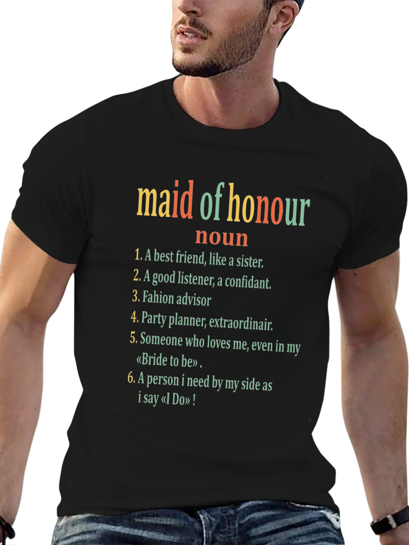 Maid of Honour Definition T-Shirt