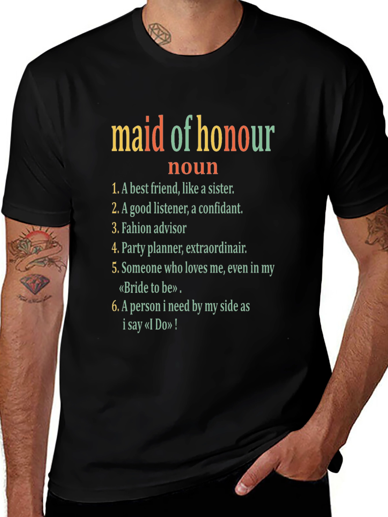 Maid of Honour Definition T-Shirt