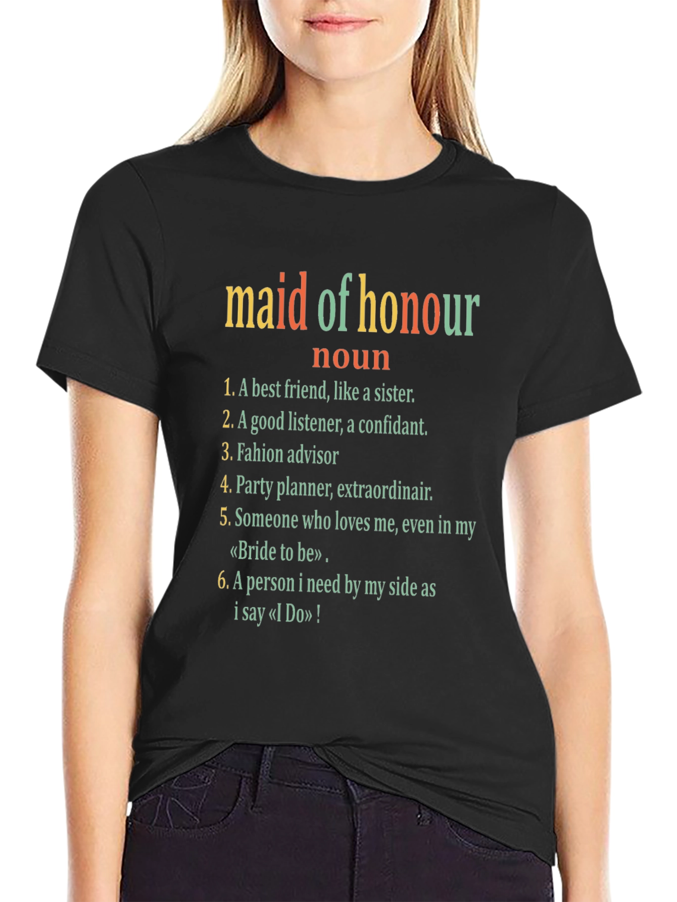 Maid of Honour Definition T-Shirt