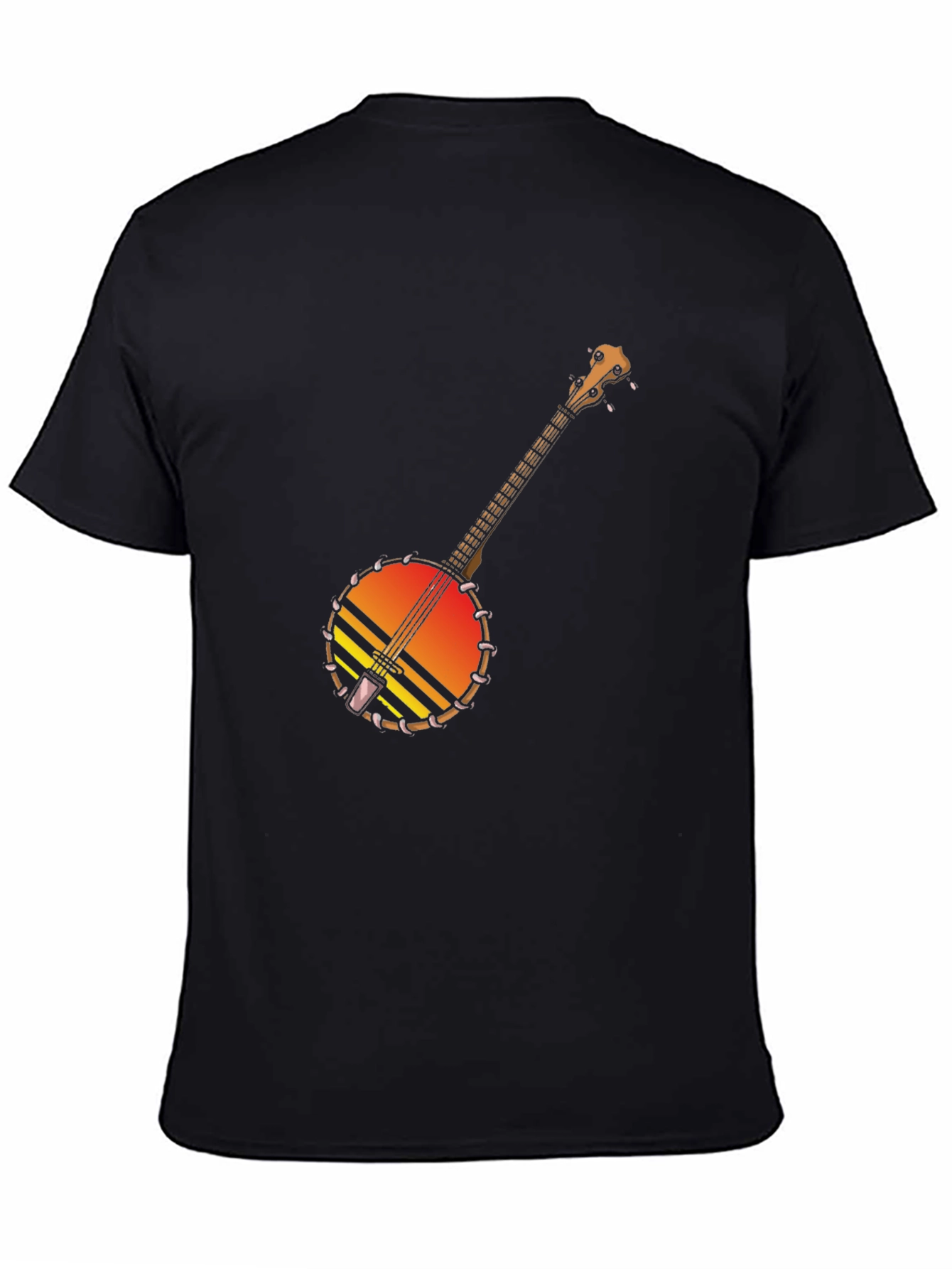 Banjo Sunset Graphic Tee - Black Cotton T-Shirt