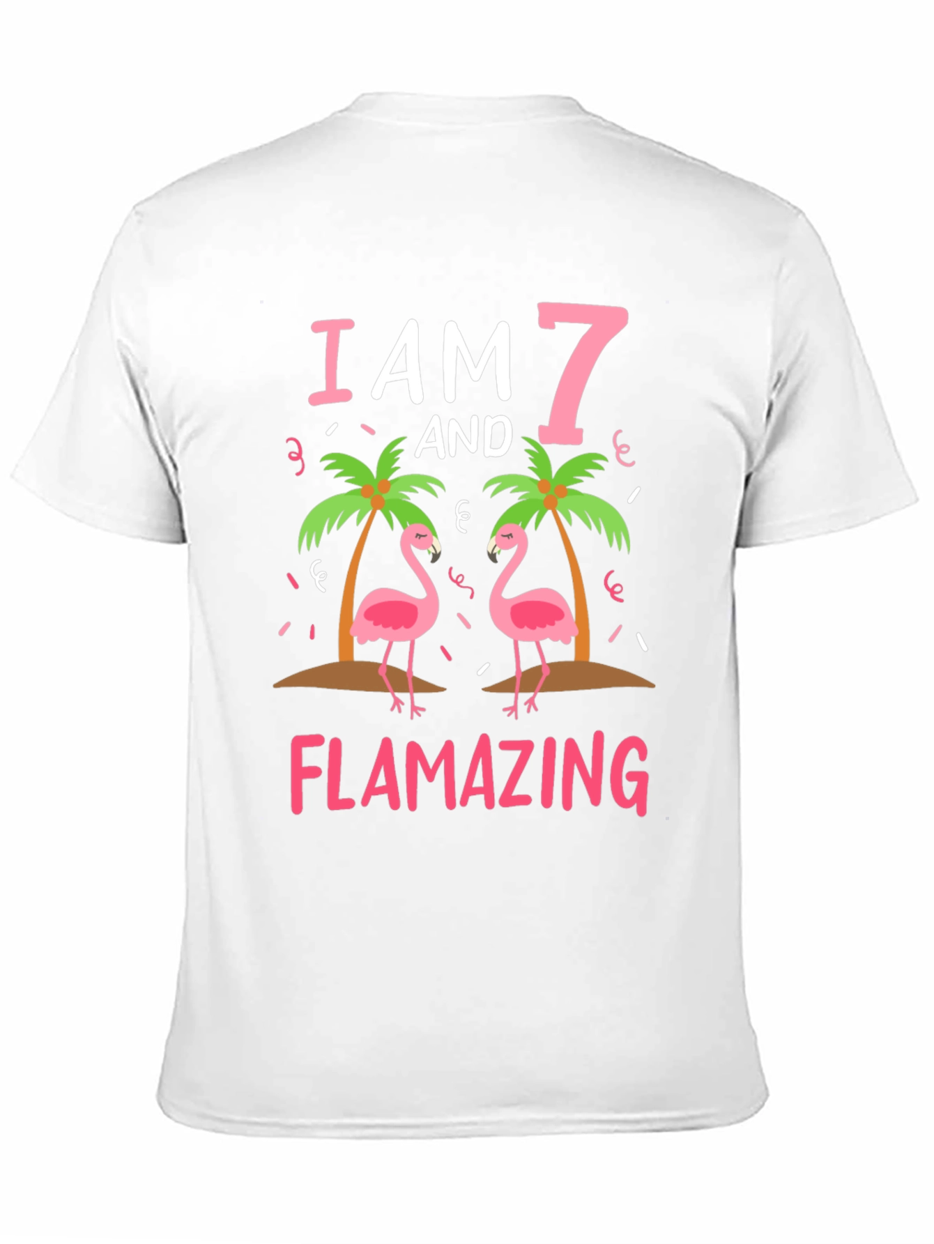 Flamazing 7th Birthday Flamingo T-Shirt