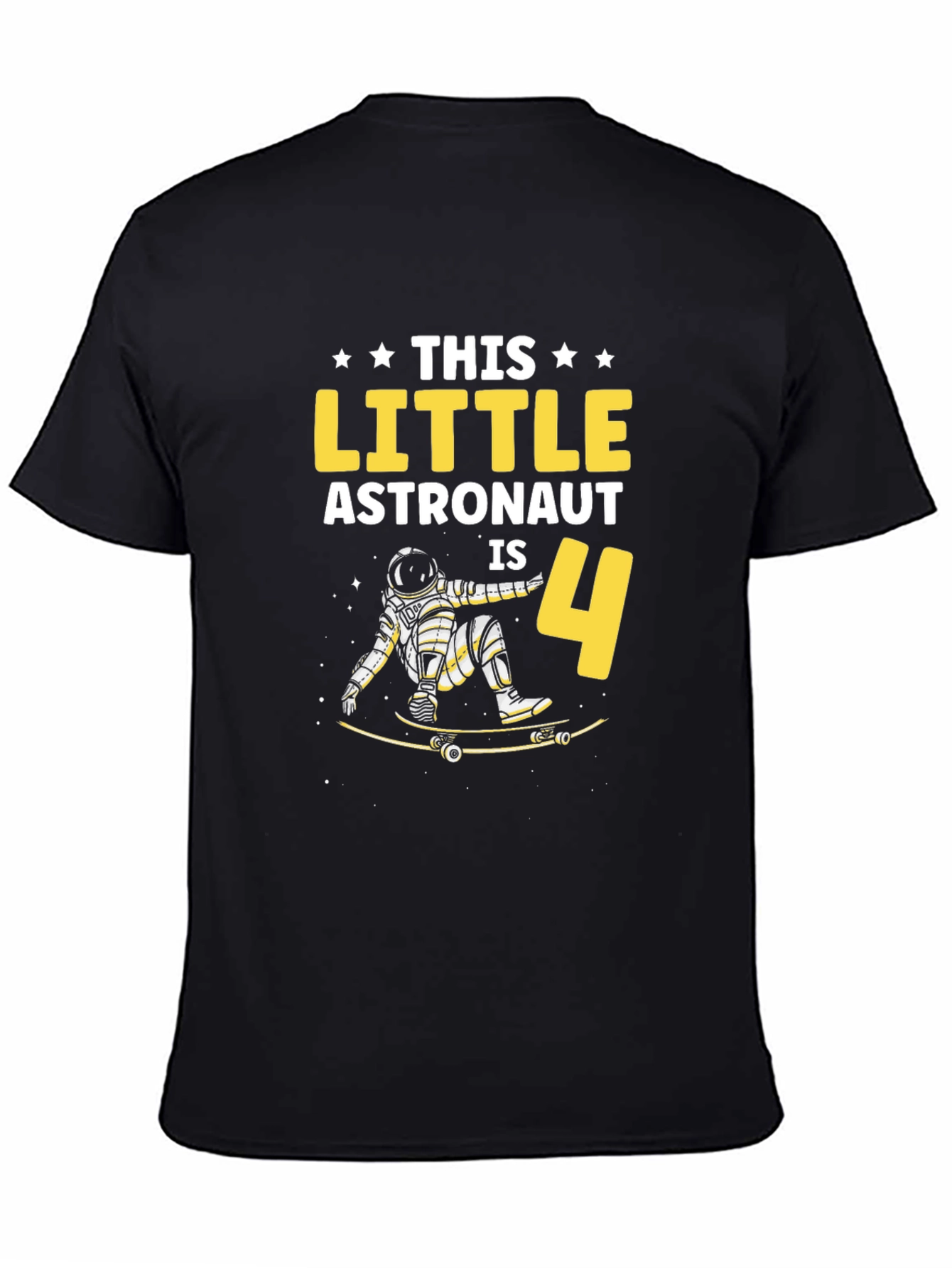 Astronaut Birthday T-Shirt - This Little Astronaut is 4