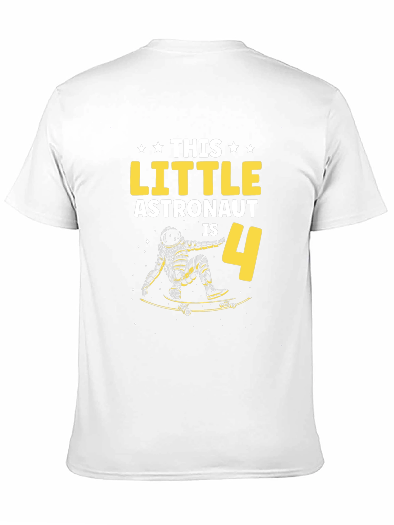 Astronaut Birthday T-Shirt - This Little Astronaut is 4