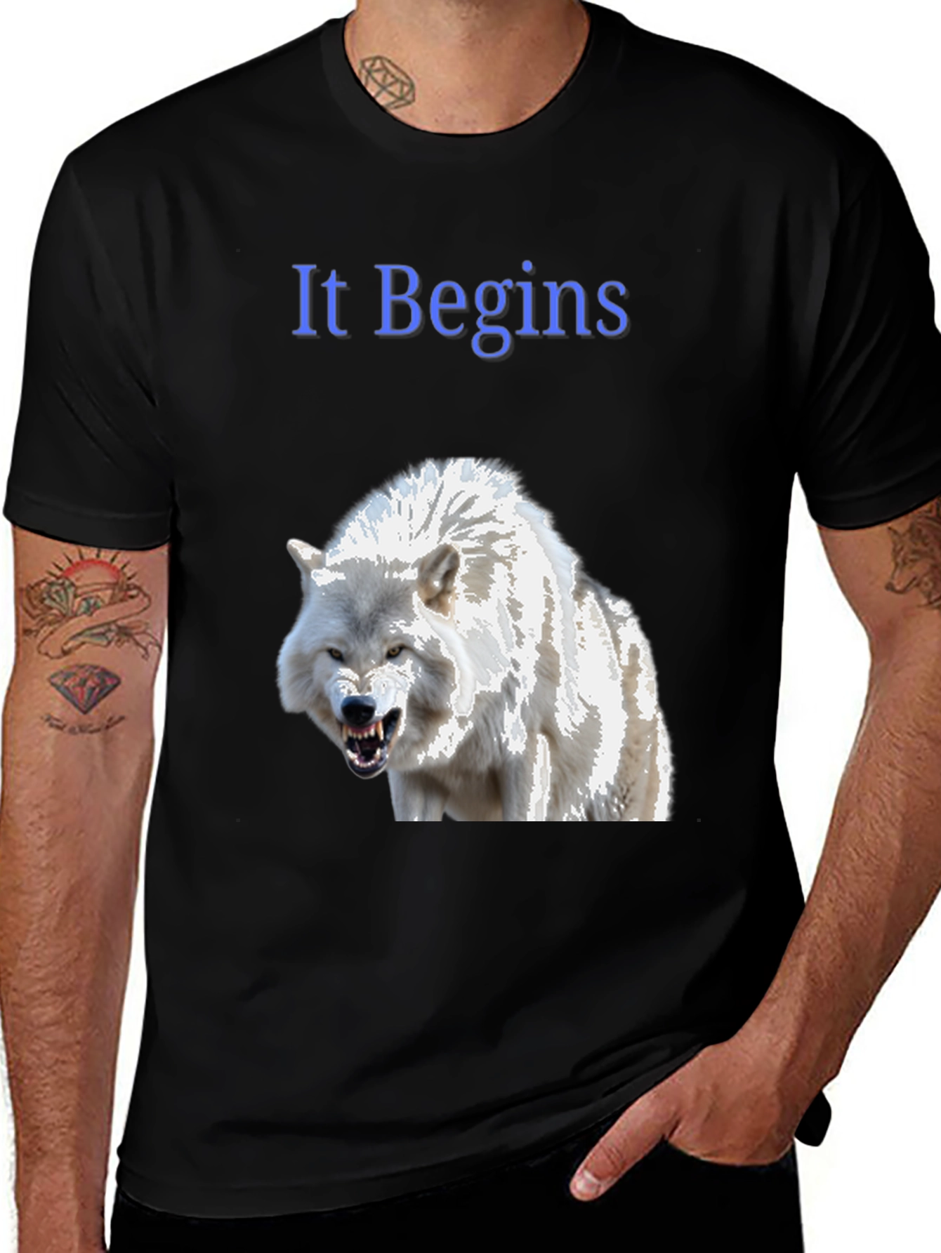 It Begins Wolf Graphic T-Shirt